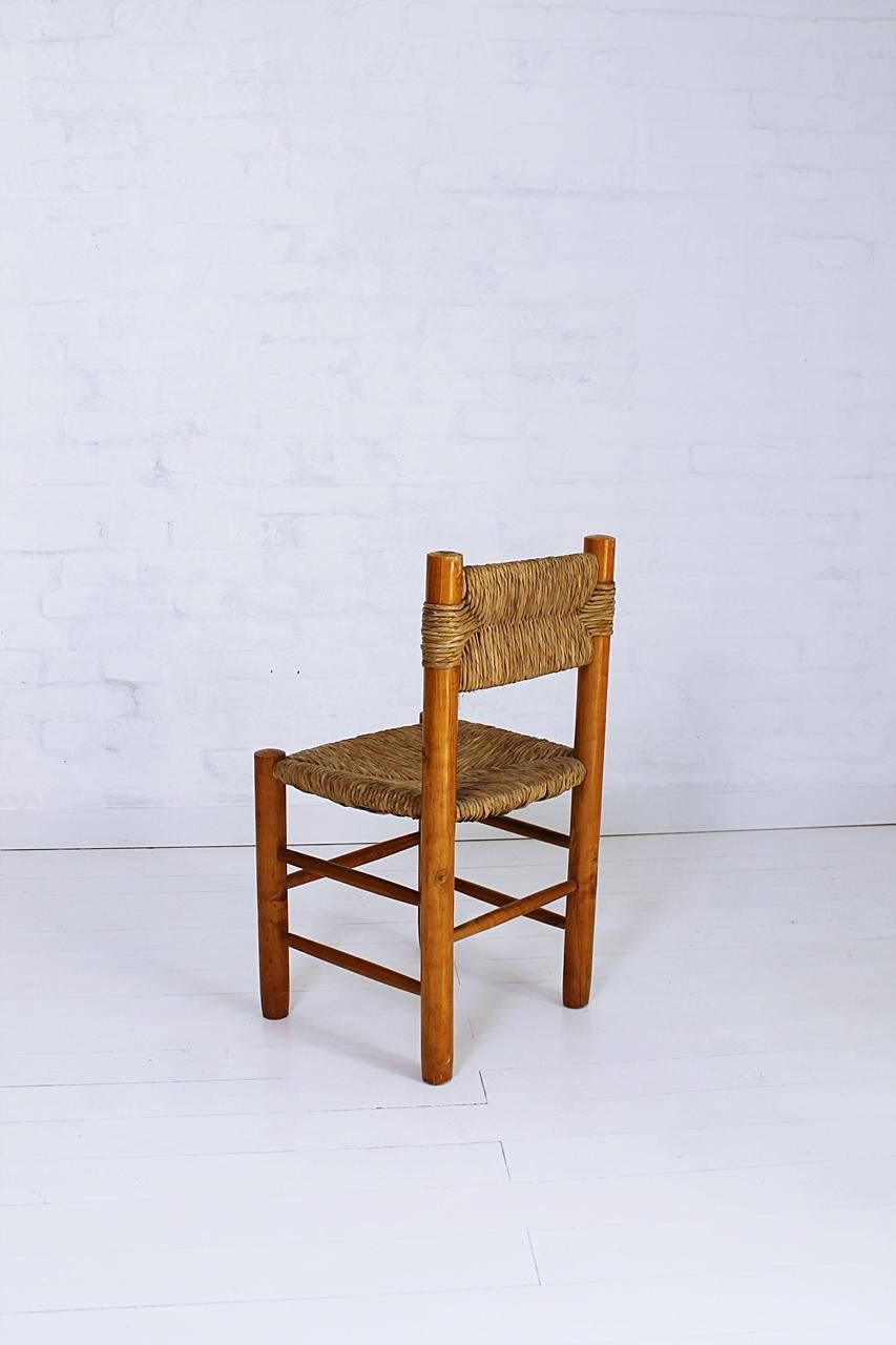 Model Dordogne Chair by Charlotte Perriand for Sentou, 1960s In Good Condition In Debrecen-Pallag, HU