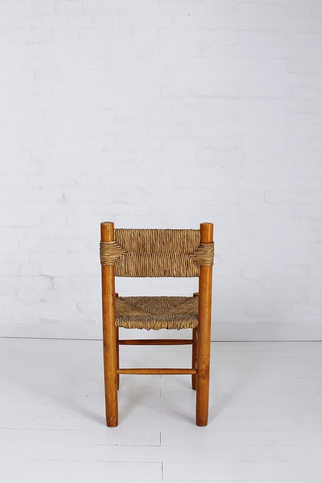 20th Century Model Dordogne Chair by Charlotte Perriand for Sentou, 1960s