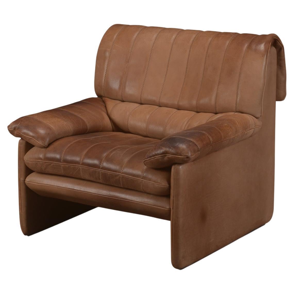 Model Ds-86 Leather Lounge Chair by Desede For Sale