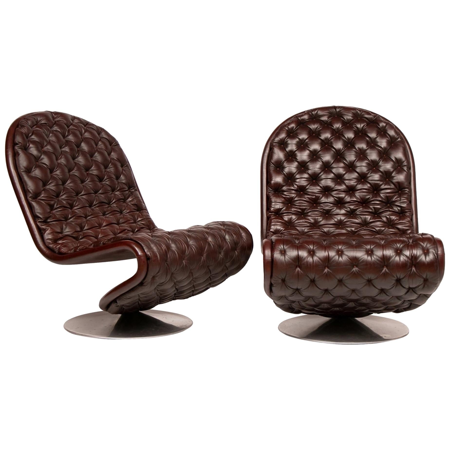 Model E Lounge Chairs by Verner Panton for Fritz Hansen