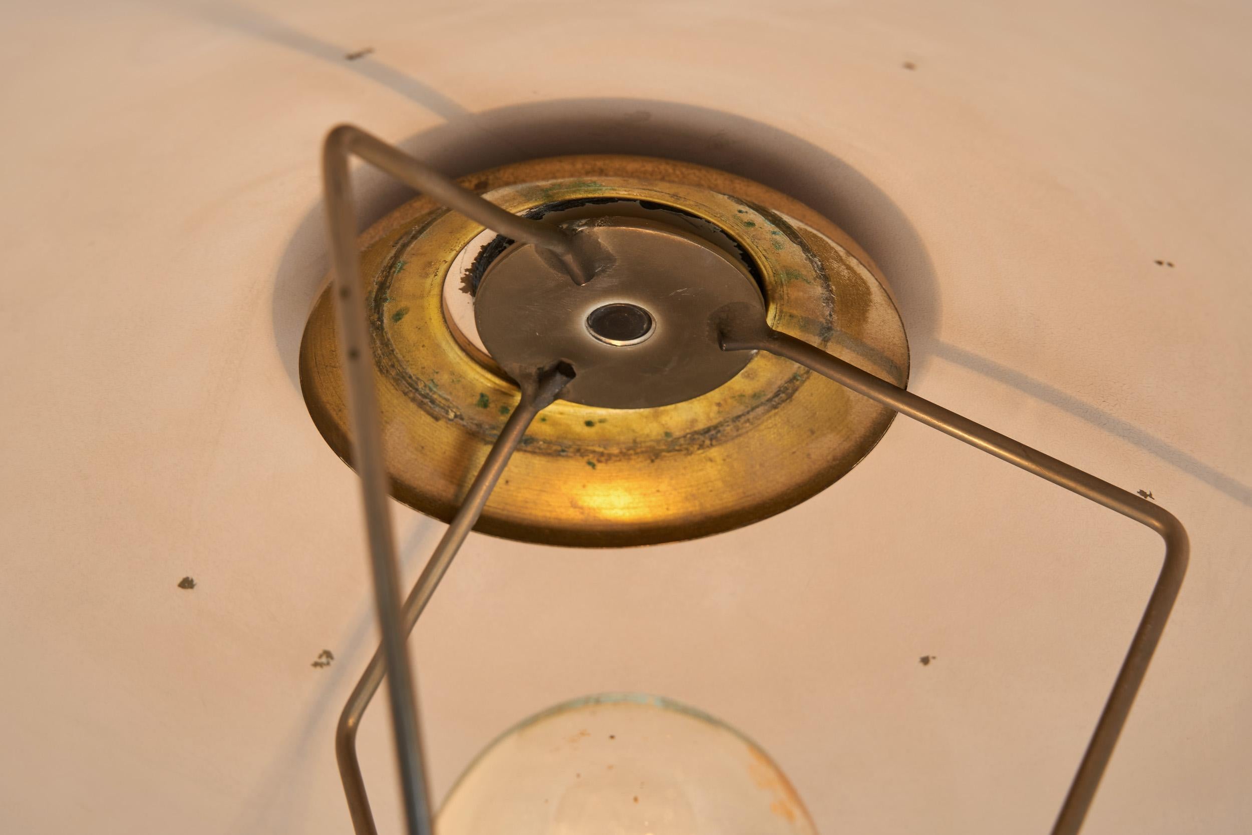 Lampe de bureauEA1288 en laiton et bois pour ASEA, Suède, vers les années 1940 en vente 10