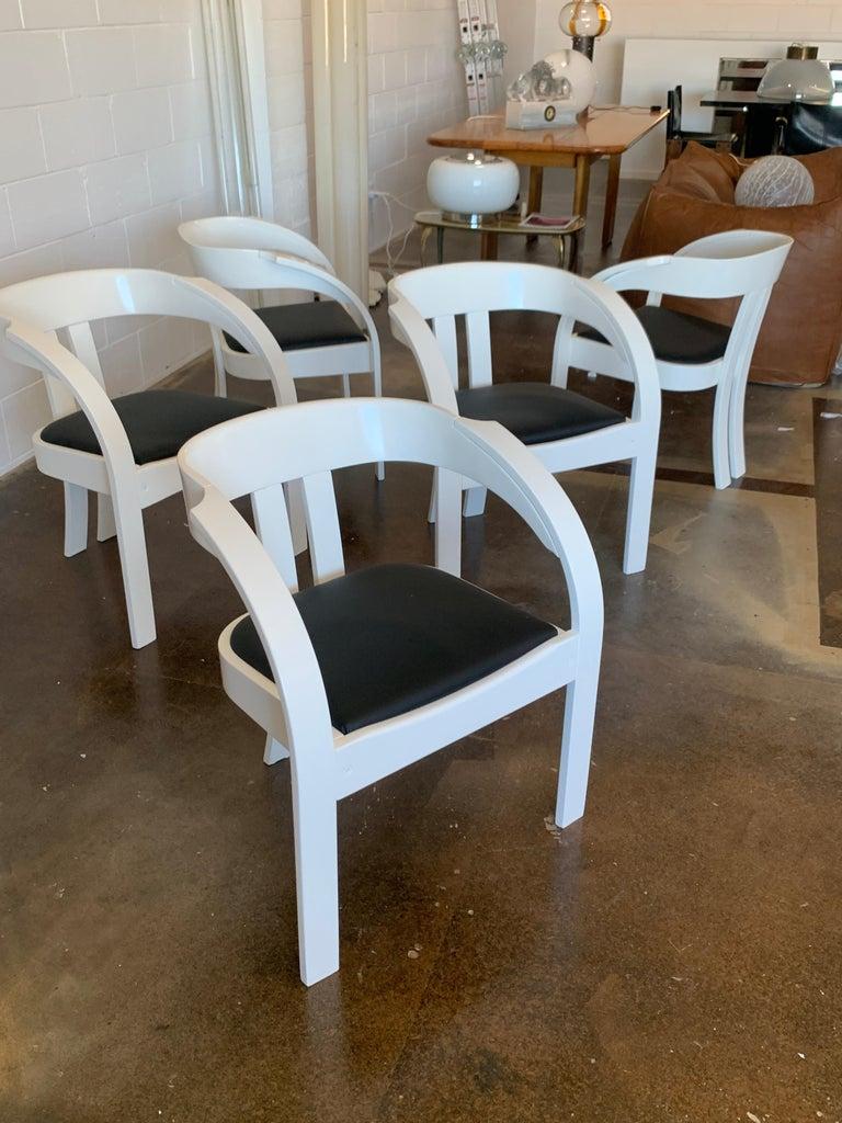 Mid-Century Modern Model Elisa Dining Chairs by Giovanni Battista Bassi for Poltronova, 1964 For Sale