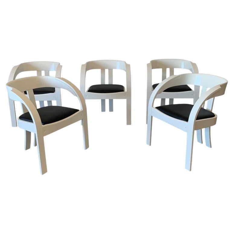 Model Elisa Dining Chairs by Giovanni Battista Bassi for Poltronova, 1964