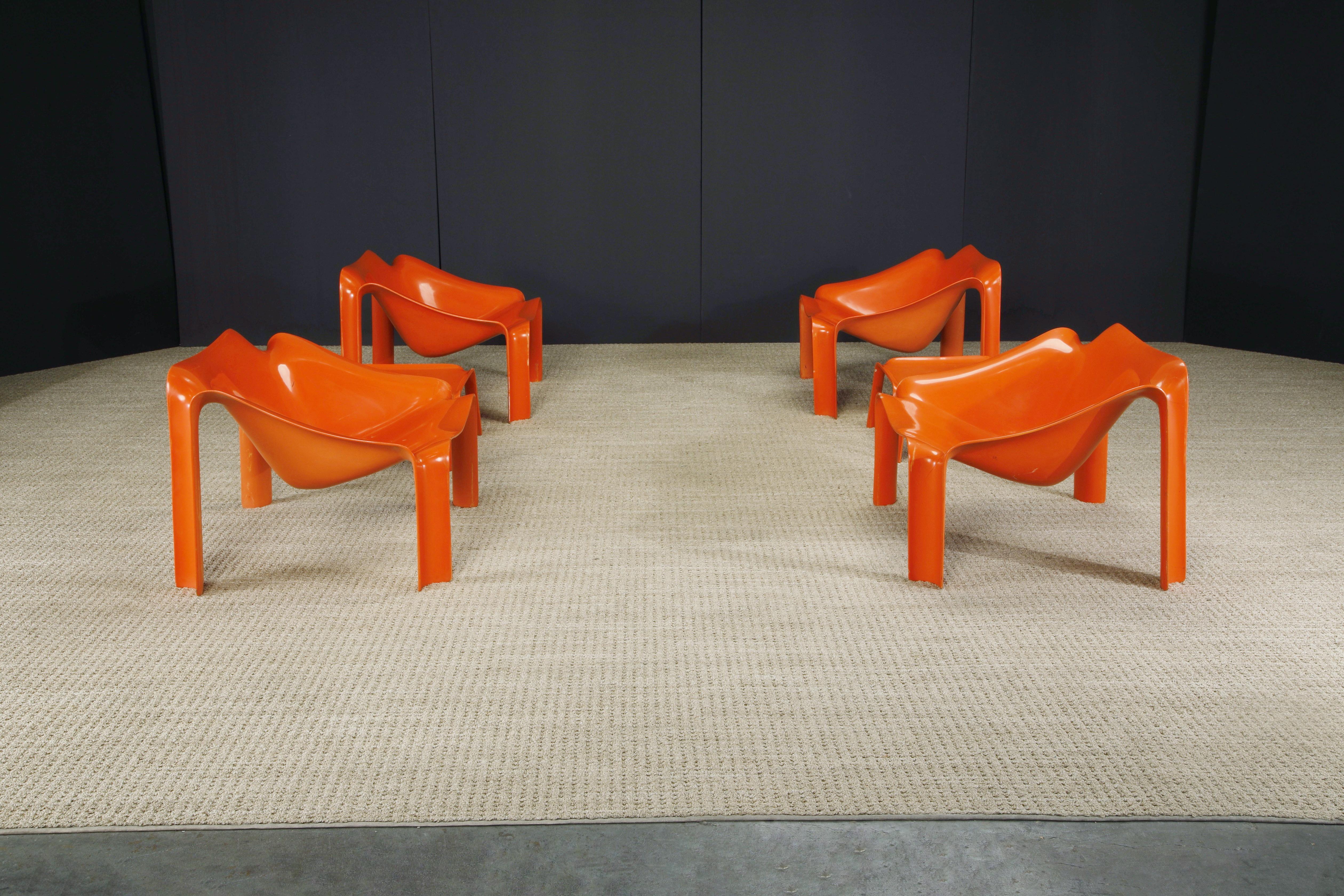 Model 'F303' Lounge Chairs & Side Table by Pierre Paulin for Artifort, c 1970s 5