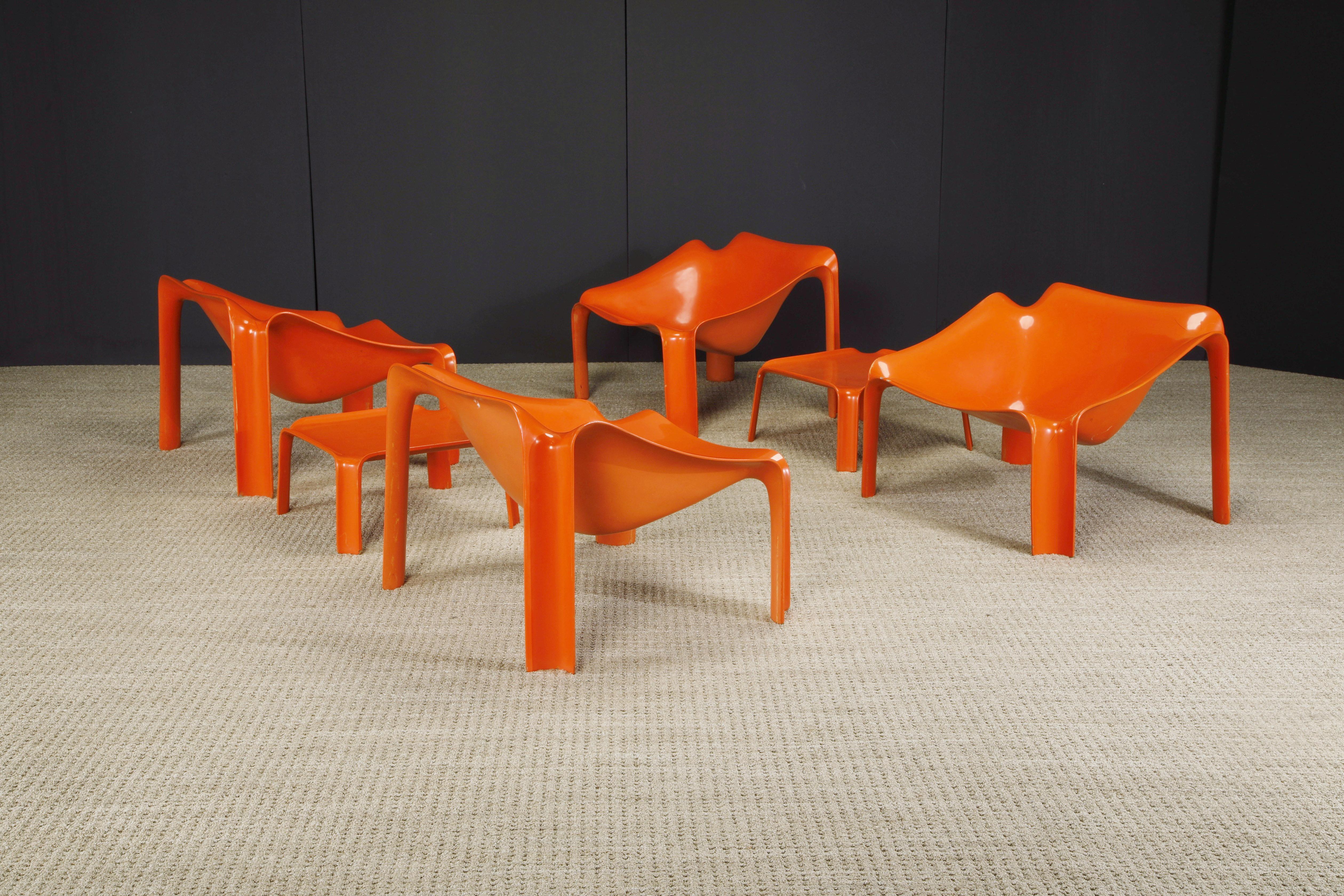 Model 'F303' Lounge Chairs & Side Table by Pierre Paulin for Artifort, c 1970s 6
