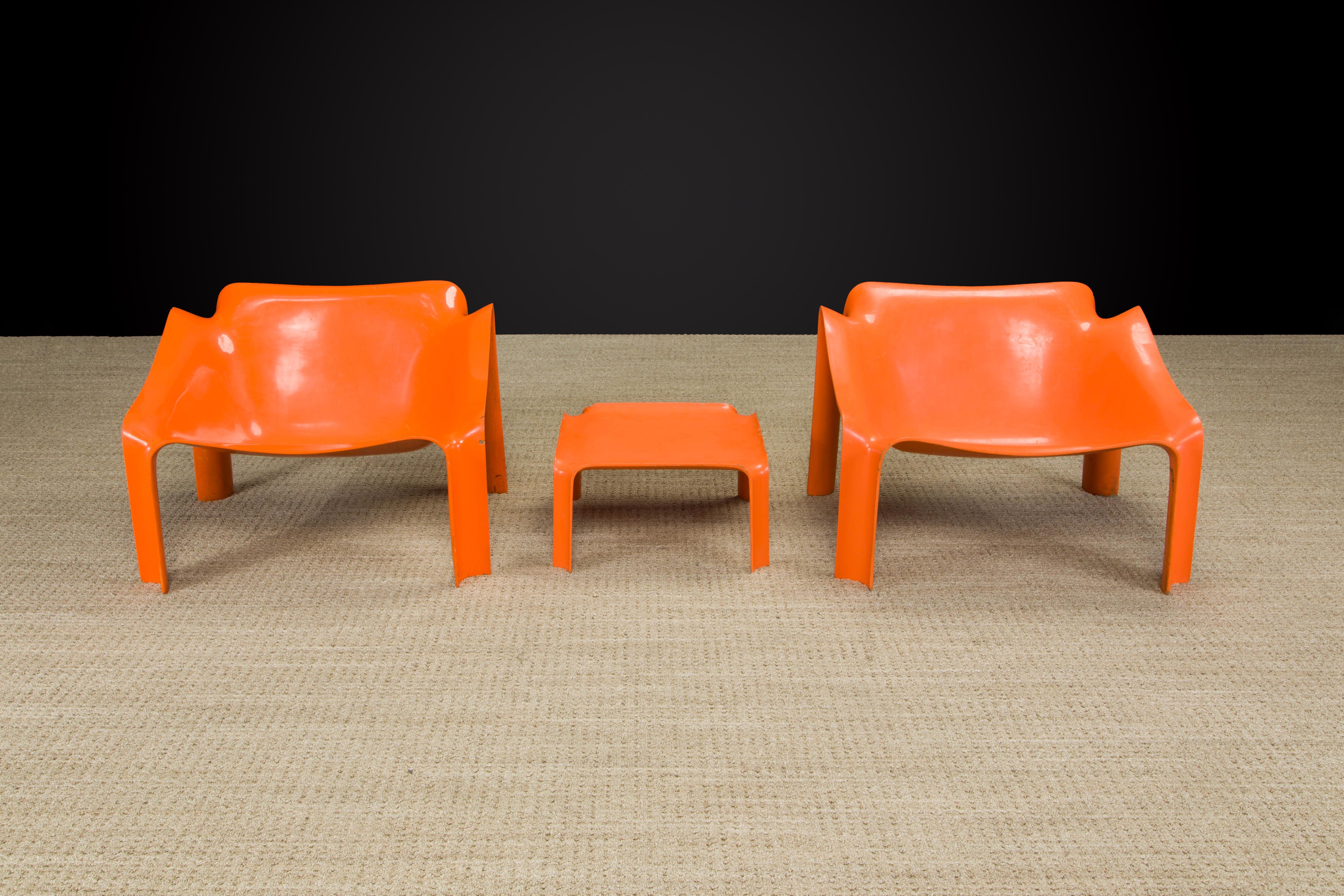 Modern Model 'F303' Lounge Chairs & Side Table by Pierre Paulin for Artifort, c 1970s