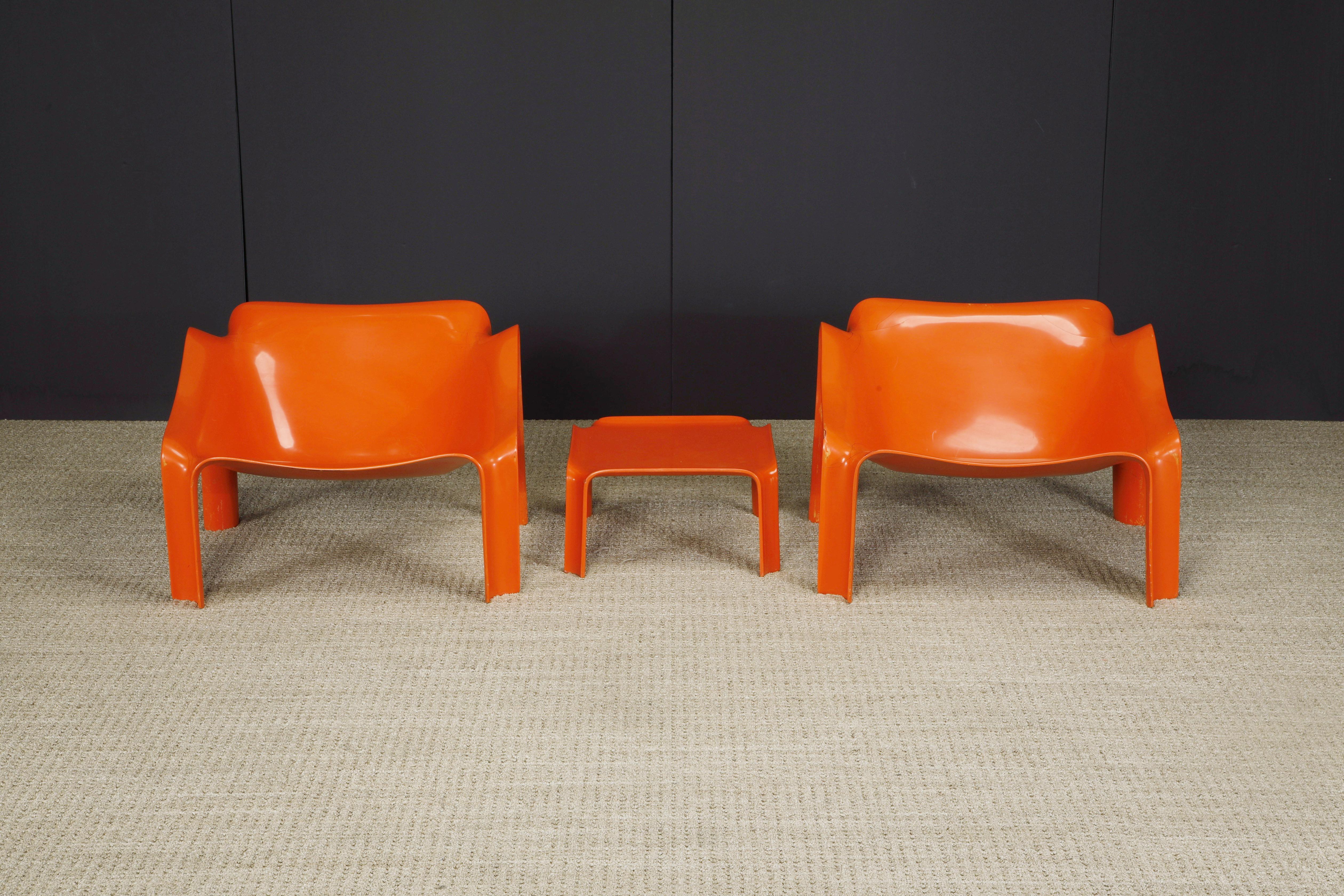 Modern Model 'F303' Lounge Chairs & Side Table by Pierre Paulin for Artifort, c 1970s