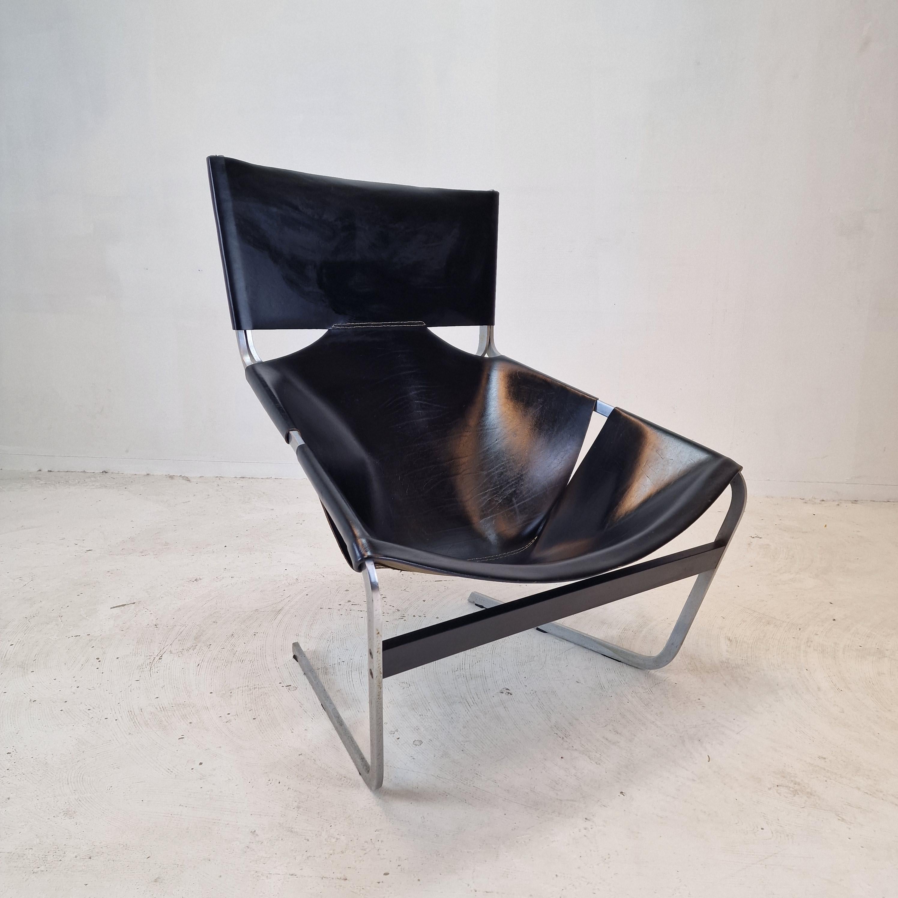 Mid-Century Modern Model F444 Lounge Chair by Pierre Paulin for Artifort, 1960s For Sale