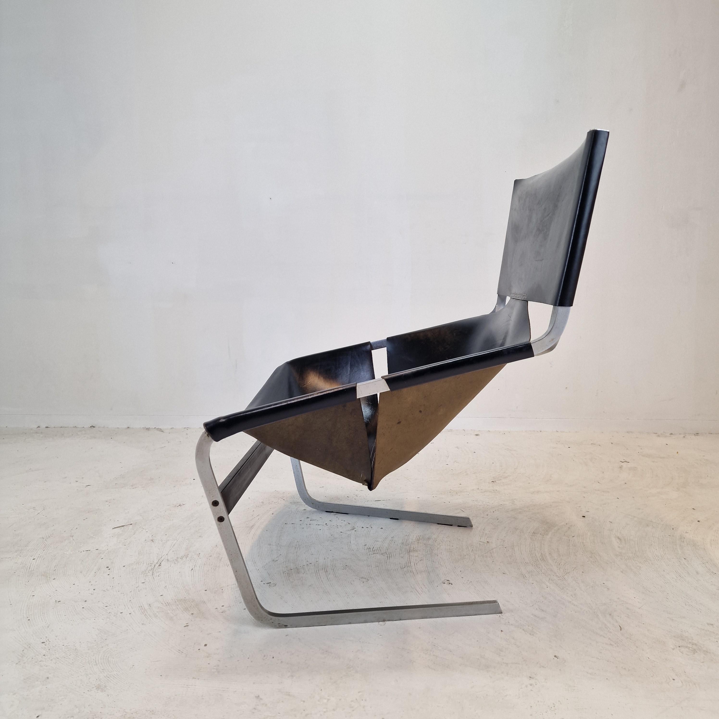 Steel Model F444 Lounge Chair by Pierre Paulin for Artifort, 1960s For Sale
