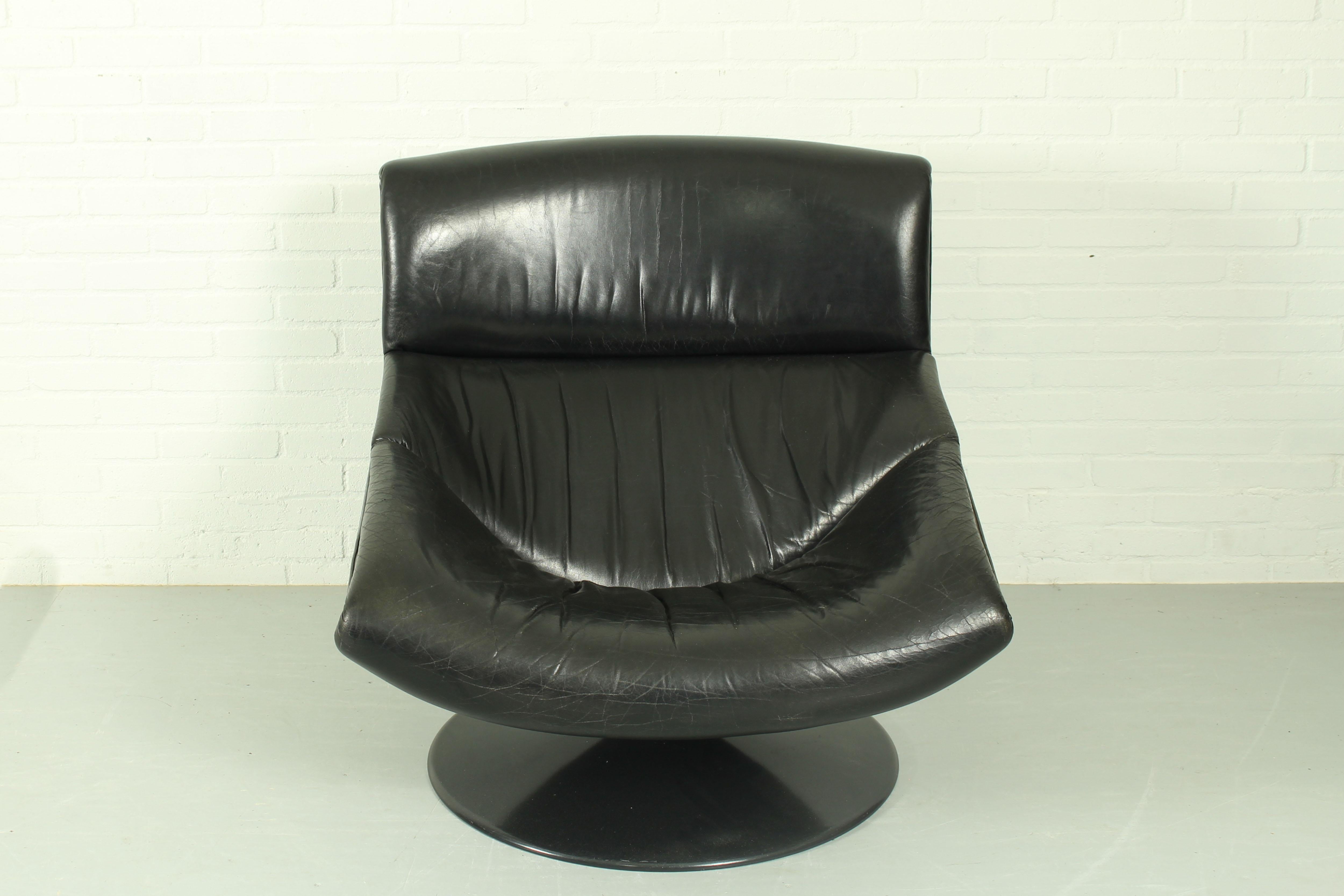 Mid-Century Modern Model F520 Lounge chair by Geoffrey Harcourt for Artifort, 1970s For Sale
