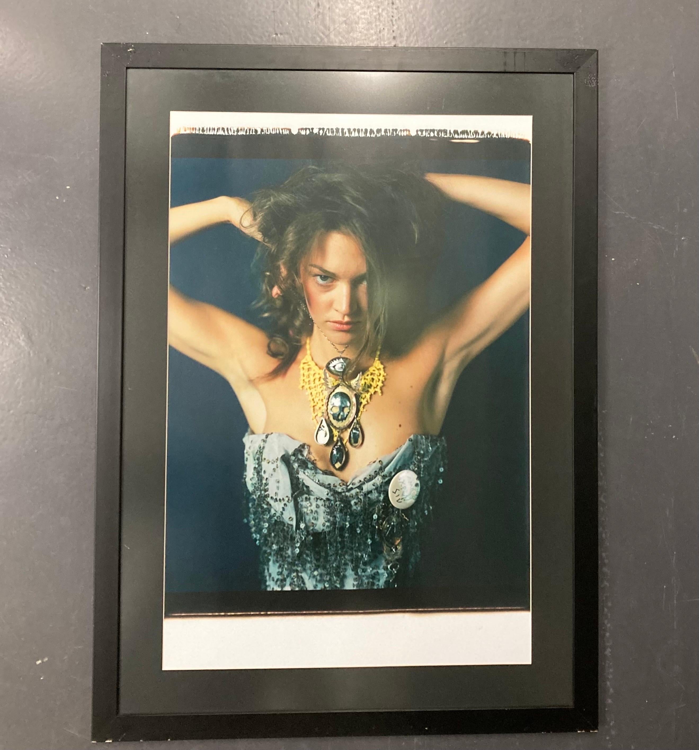 British Model for Vivienne Westwood Large Format Polaroid Photo, 2008 For Sale