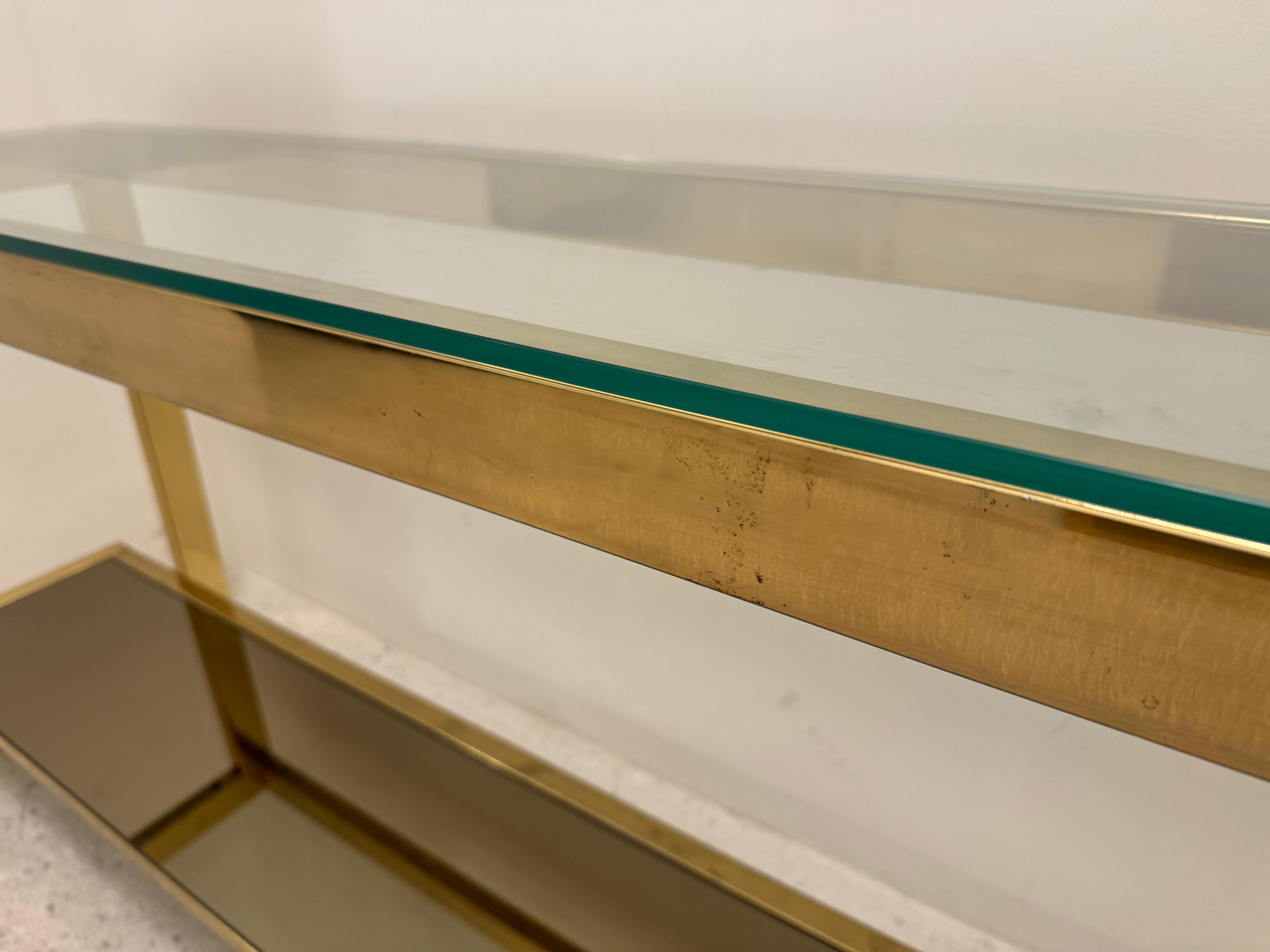 Model G Console Table by Belgo Chrom, Belgium, 1980s For Sale 2