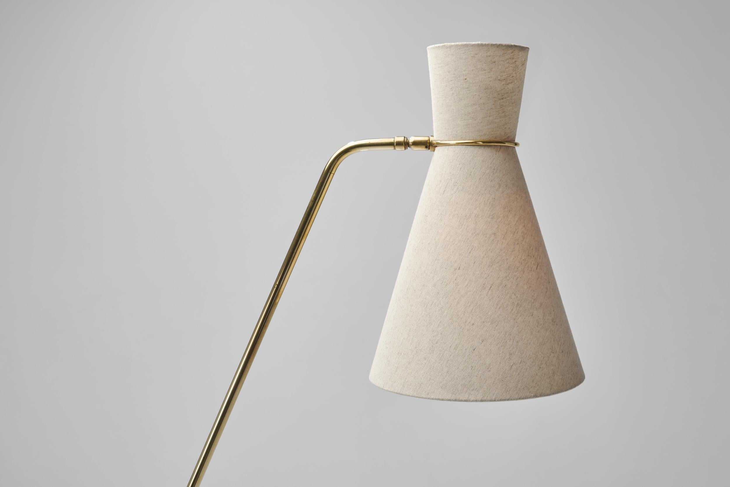 Lampada da terra in ottone Model 