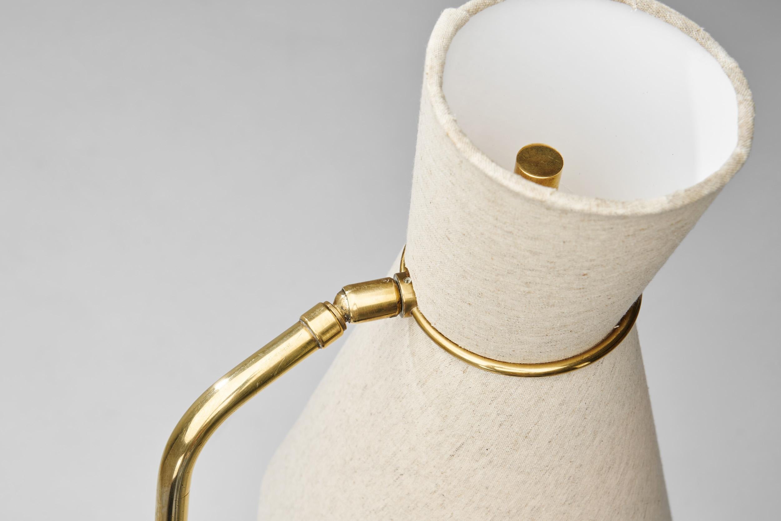 Lampada da terra in ottone Model 