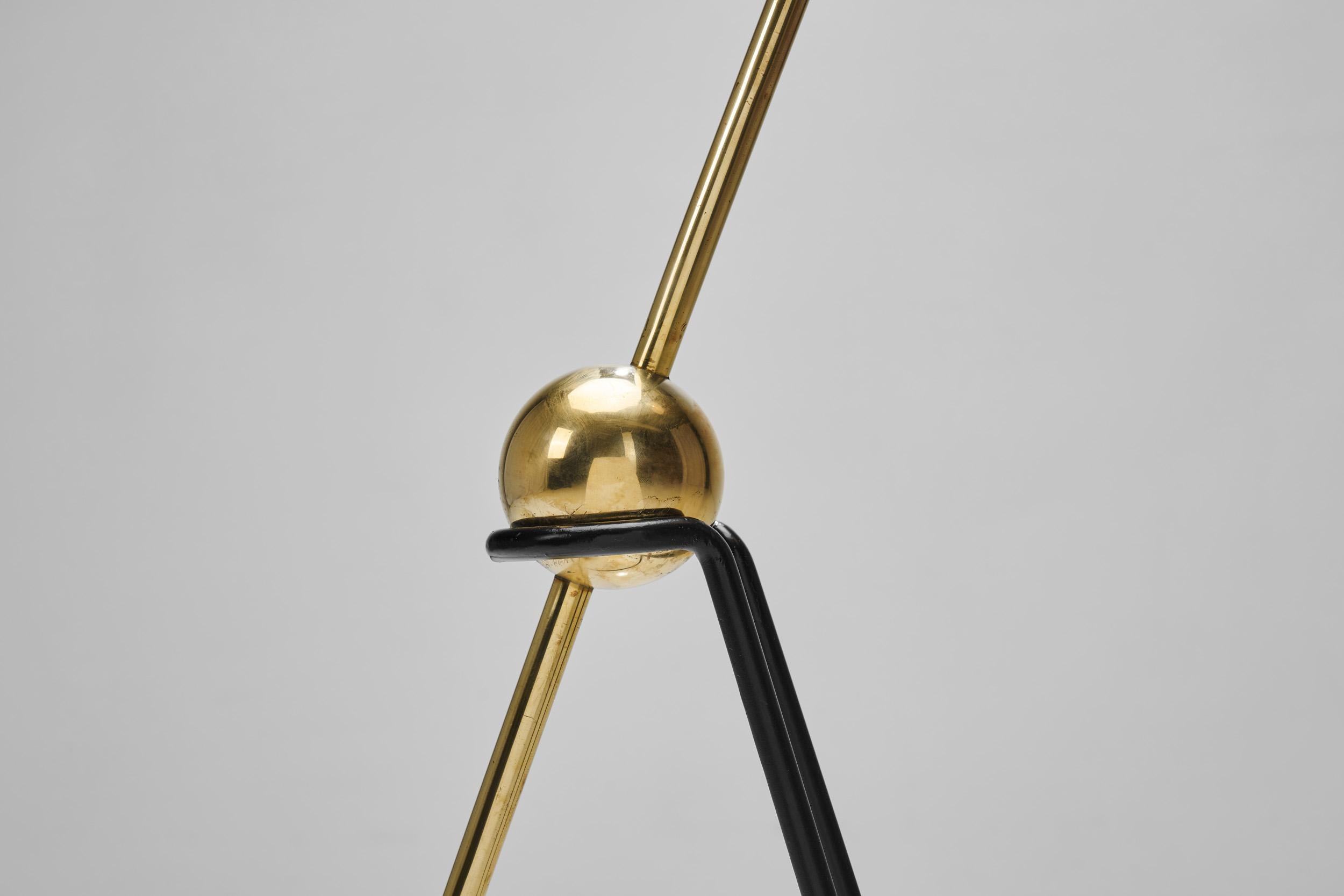 Lampada da terra in ottone Model 