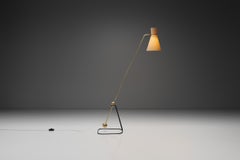 Modell „G2“ Stehlampe aus Messing von Pierre Guariche für Disderot, Frankreich 1950er Jahre