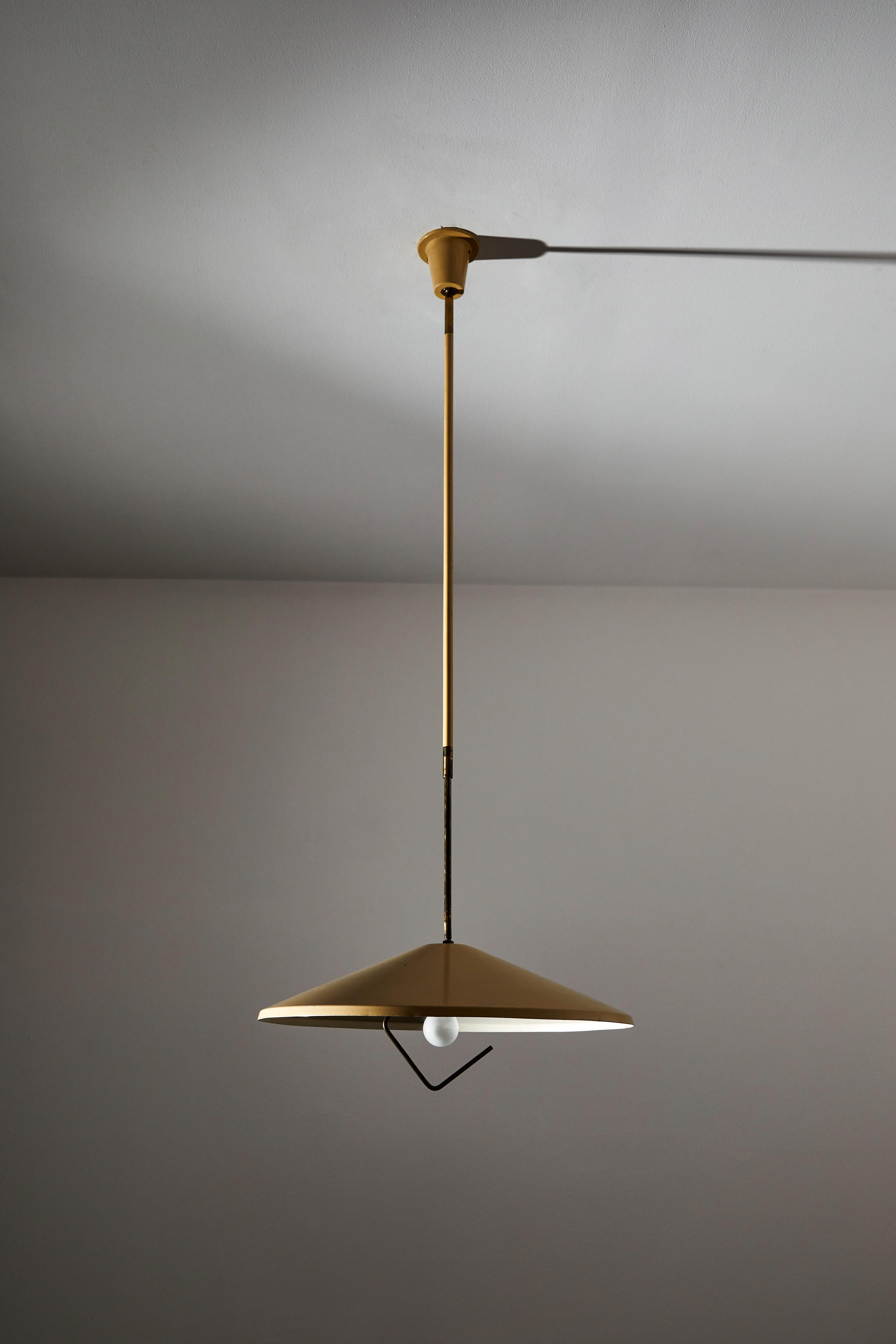 Painted Model G6 Suspension Light by Bruno Gerosa for Lumen