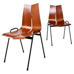 Model GA Chairs by Hans Bellmann for Horgen Glarus, Set of 2