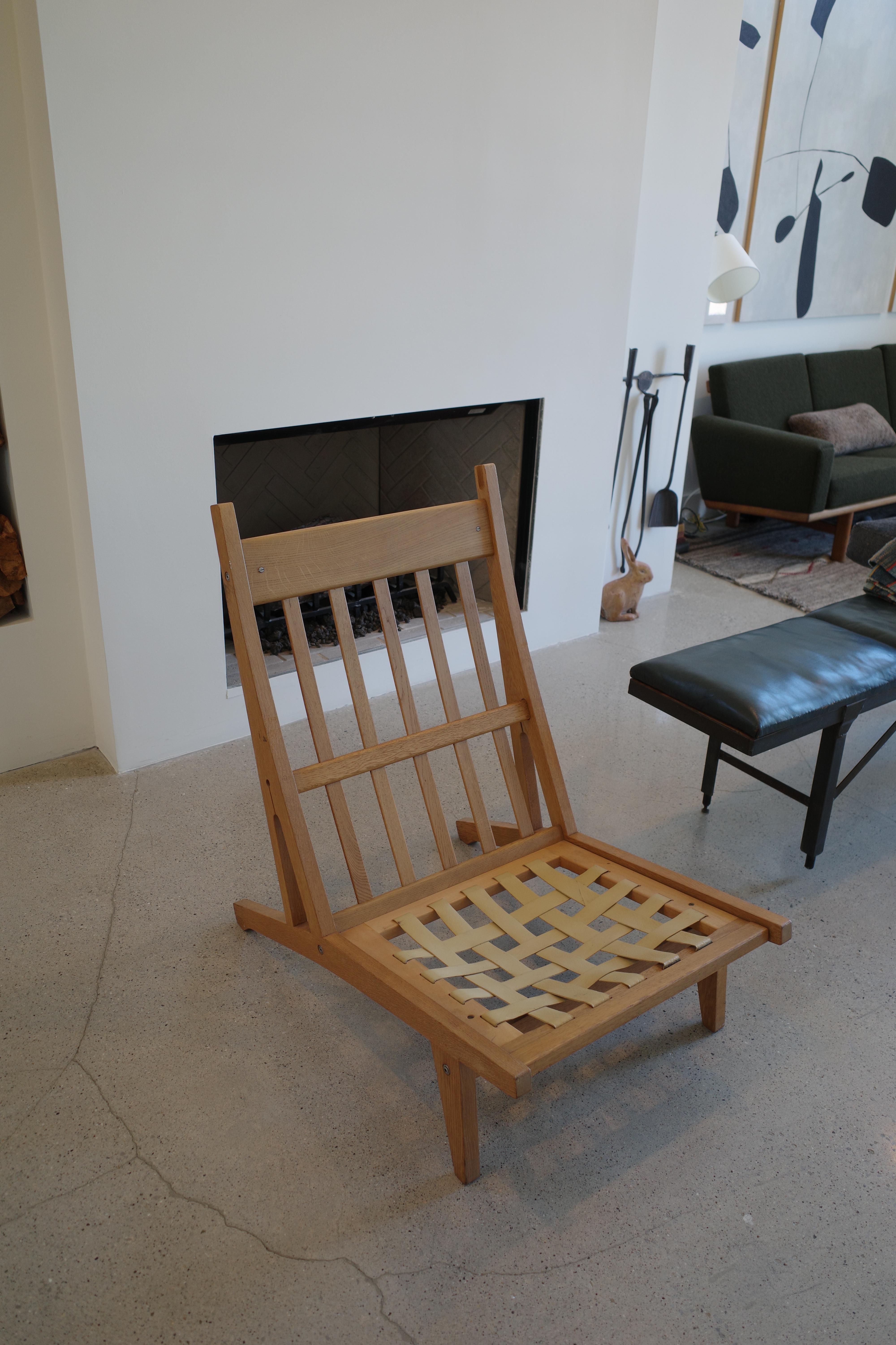 Sedie da salotto modello GE-375 in Oak di Hans Wegner per Getama in vendita 4