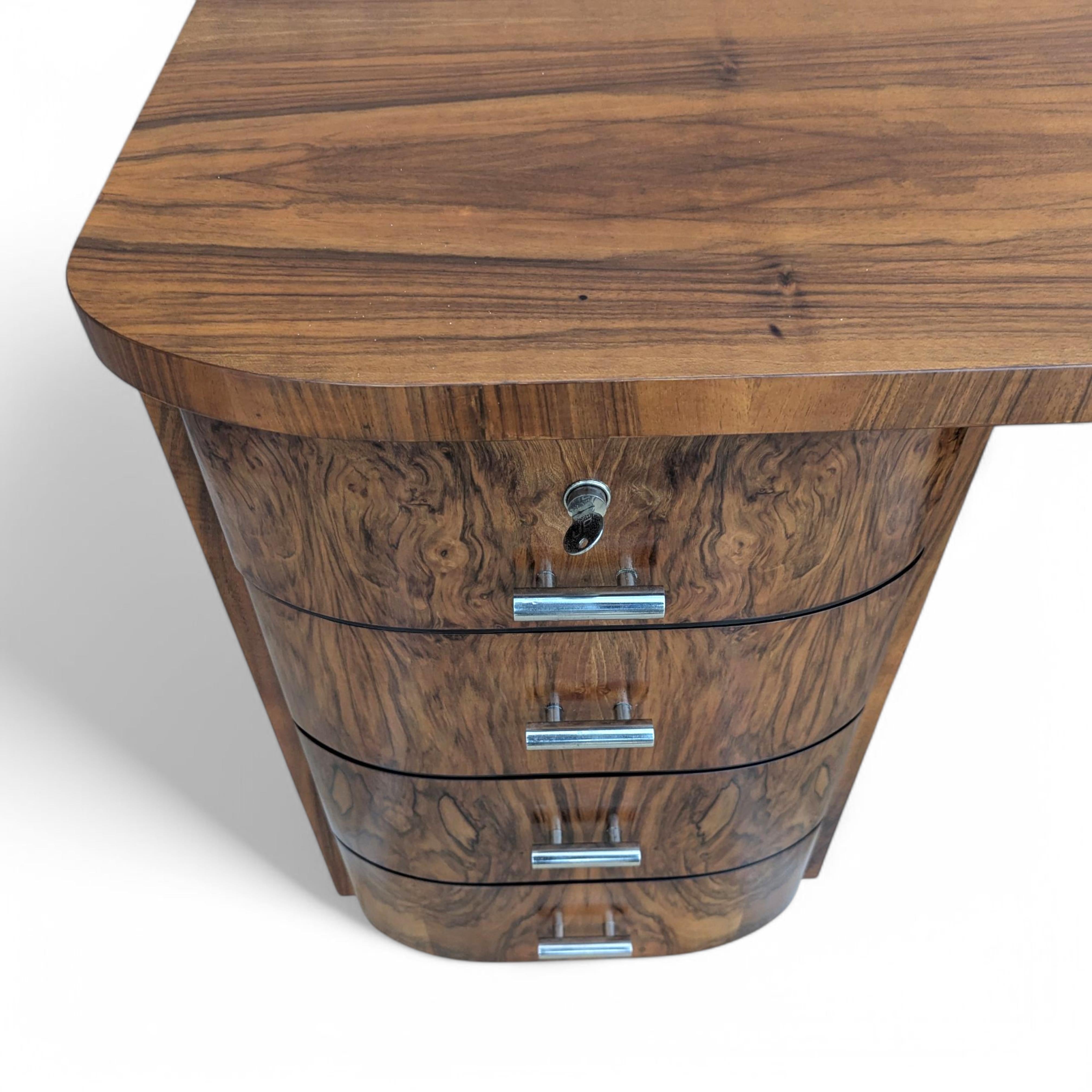 Model H 178 Executive Desk by Jindřich Halabala for UP Zàvody, 1930s 6