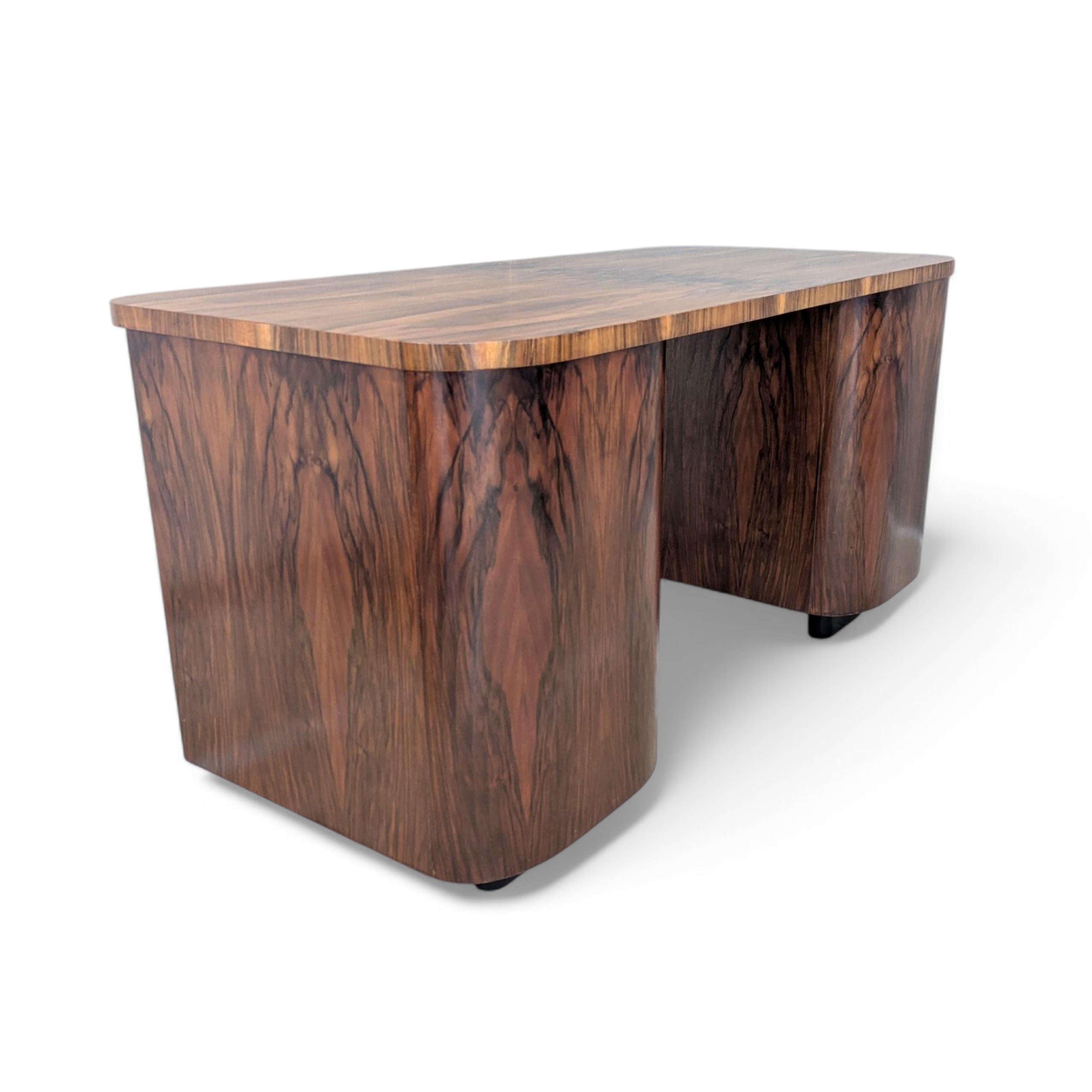 Czech Model H 178 Executive Desk by Jindřich Halabala for UP Zàvody, 1930s