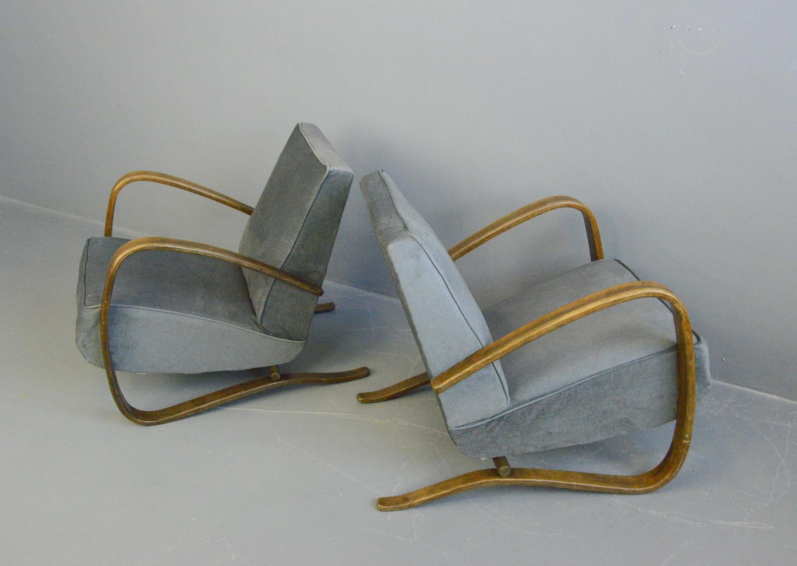 Model H269 Armchairs By Jindřich Halabala, Circa 1930s 3