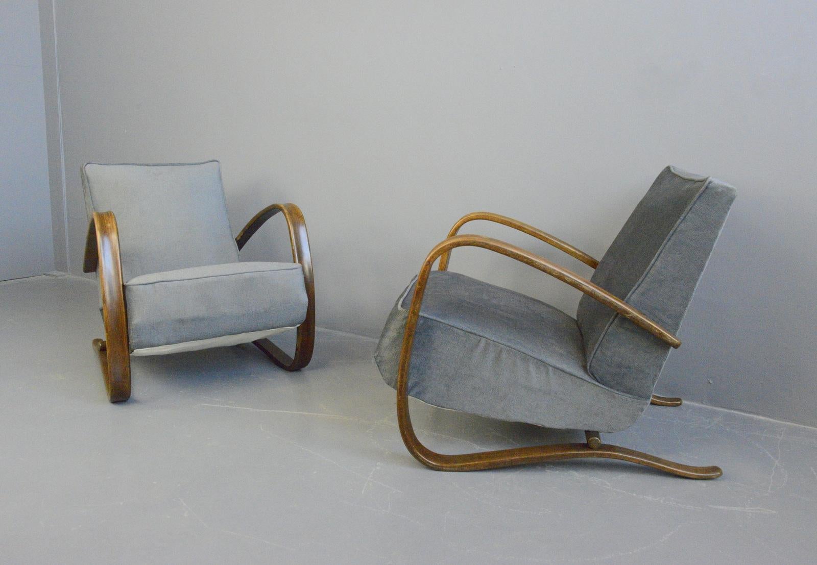 Model H269 Armchairs By Jindřich Halabala, Circa 1930s 4