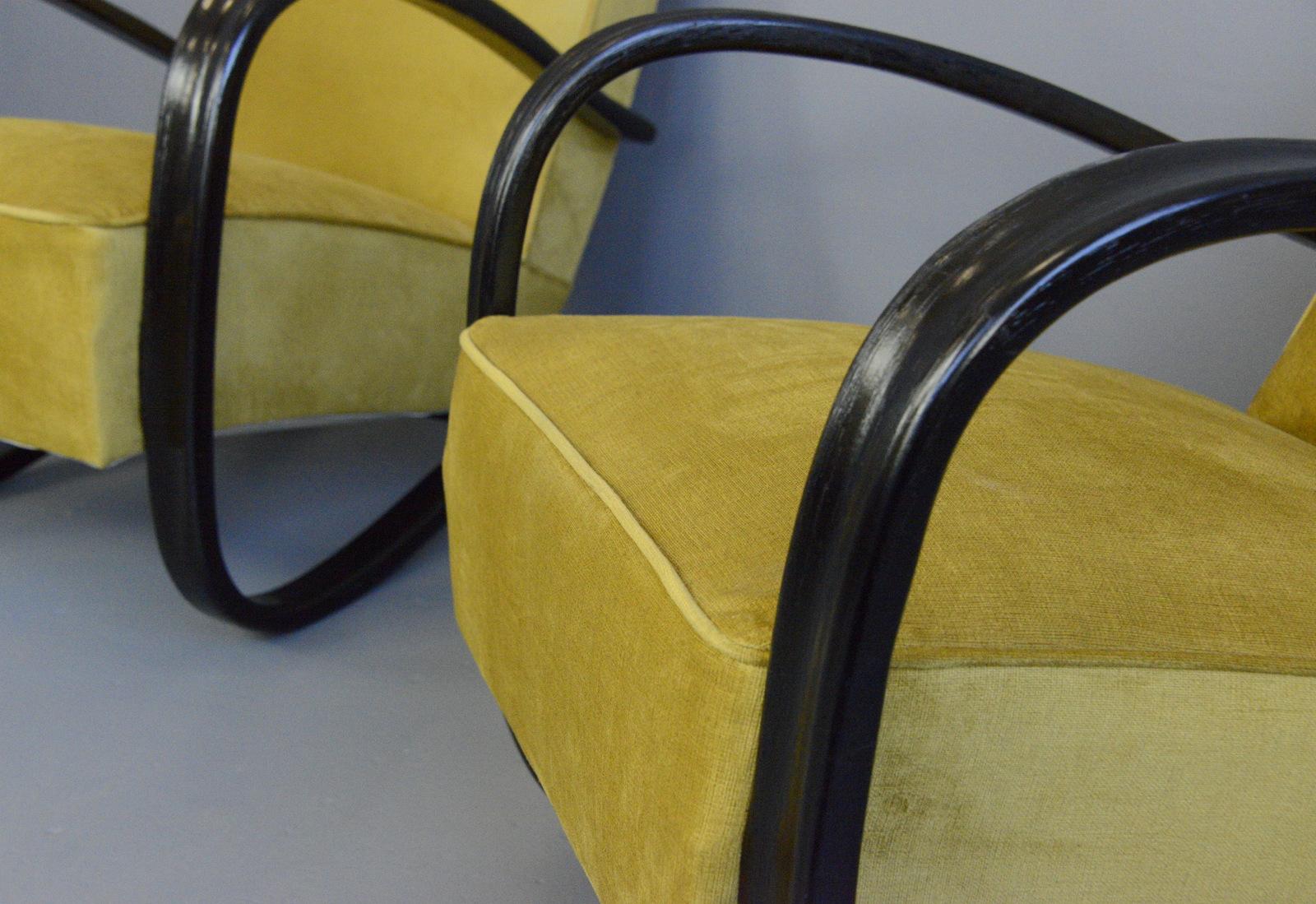 Model H269 Armchairs by Jindřich Halabala, circa 1930s 2