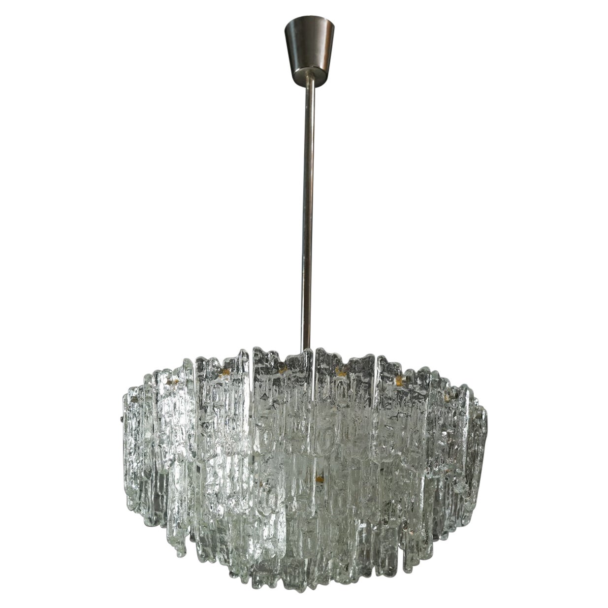 Lampadario "Ice Block Chandelier", J.T. Kalmar, anni '70