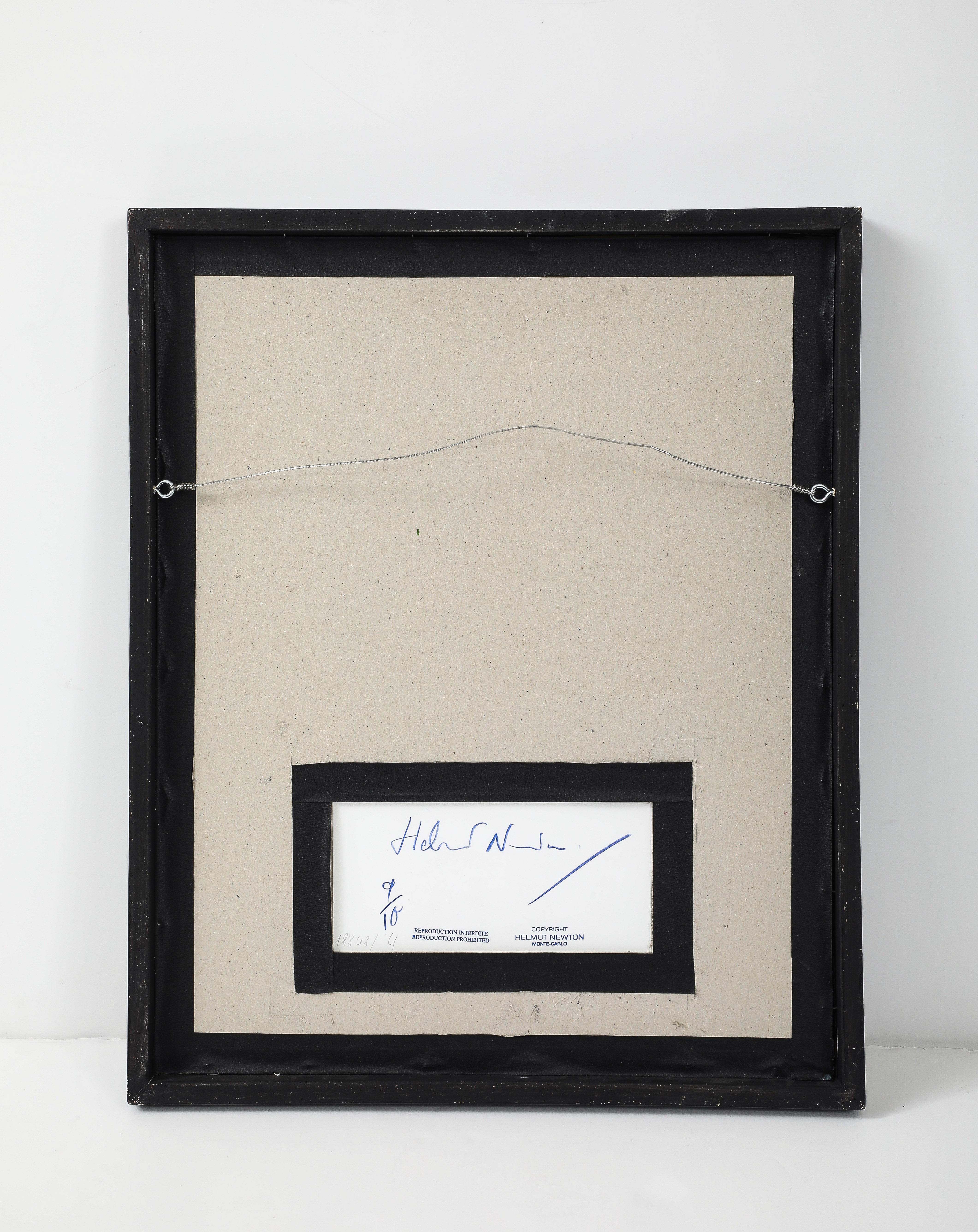 Fin du 20e siècle Model in Trouser Suit, Signed by Helmut Newton en vente