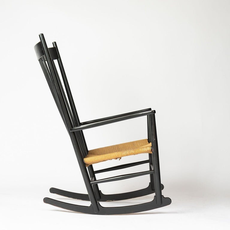 Model J16 Rocking Chair by Hans J. Wegner for FDB Møbler, Vintage 1960s For Sale 2
