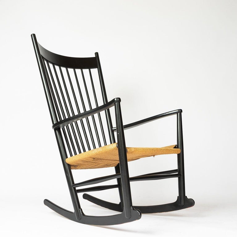 Model J16 Rocking Chair by Hans J. Wegner for FDB Møbler, Vintage 1960s For Sale 3