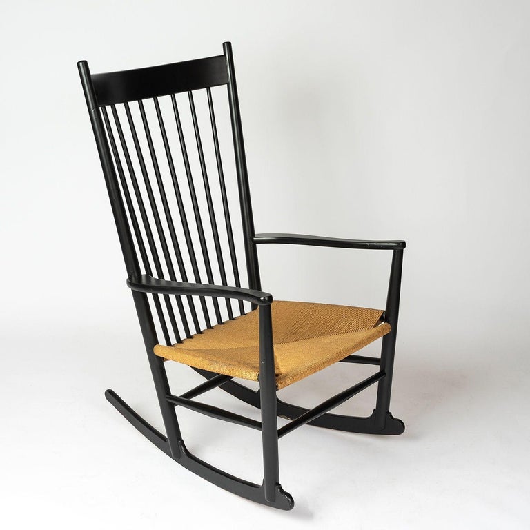 Modern Model J16 Rocking Chair by Hans J. Wegner for FDB Møbler, Vintage 1960s For Sale