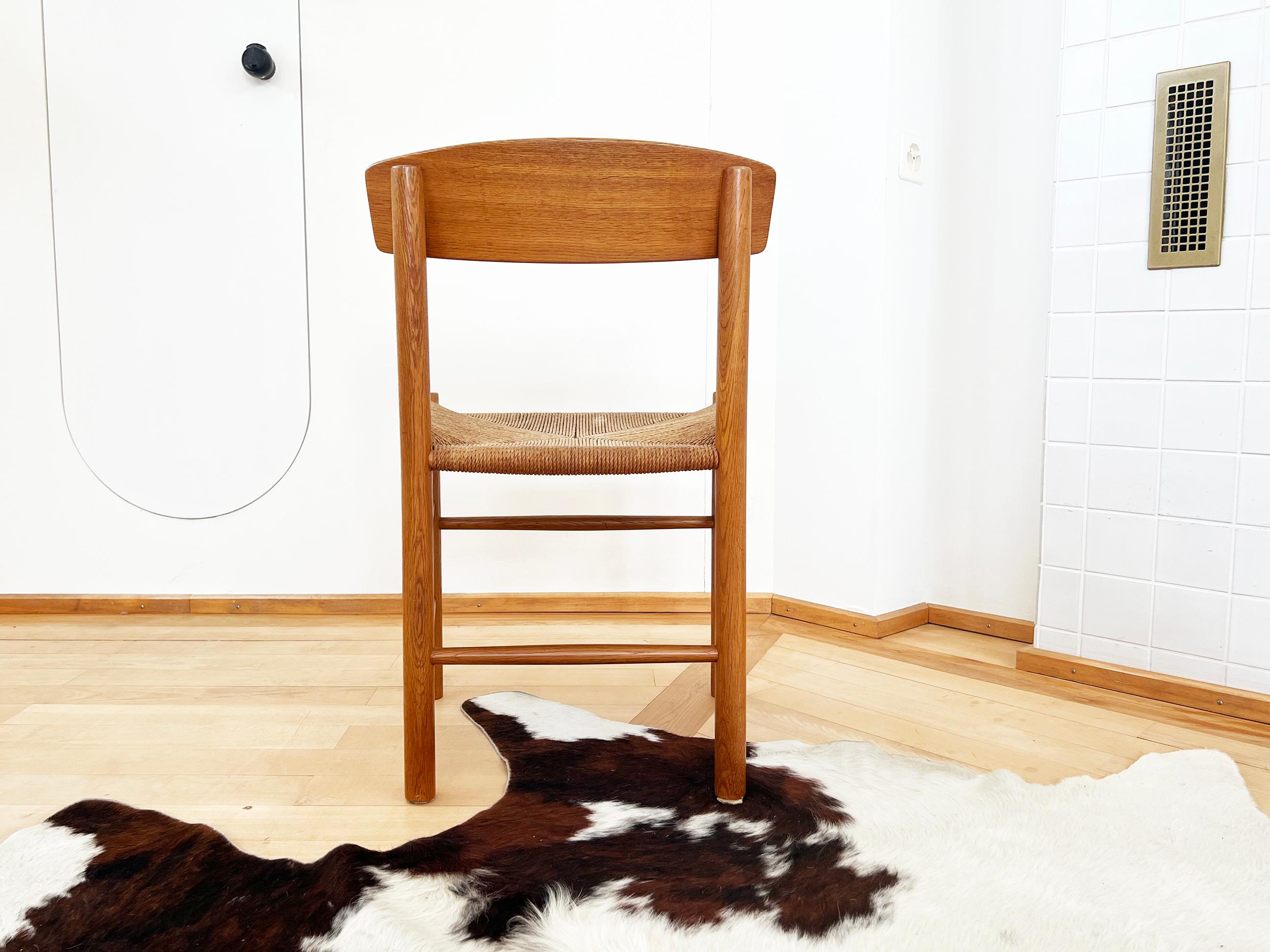 Mid-20th Century Model J39 Dining Chair by Børge Mogensen for FDB Møbler--one Chair