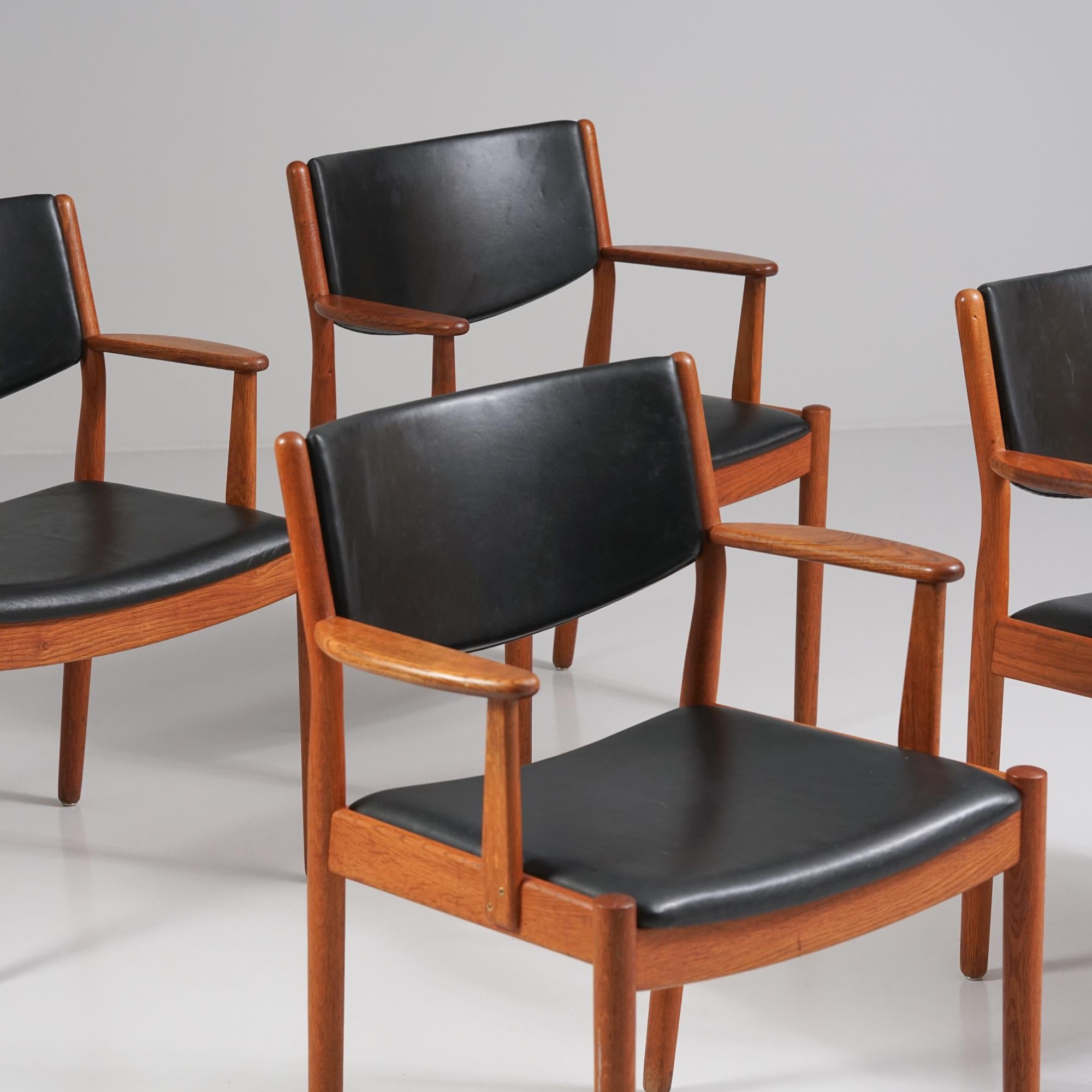 Mid-Century moderno Sedie Model J62, Poul Volther, FDB Møbler, Danimarca, anni '60 in vendita