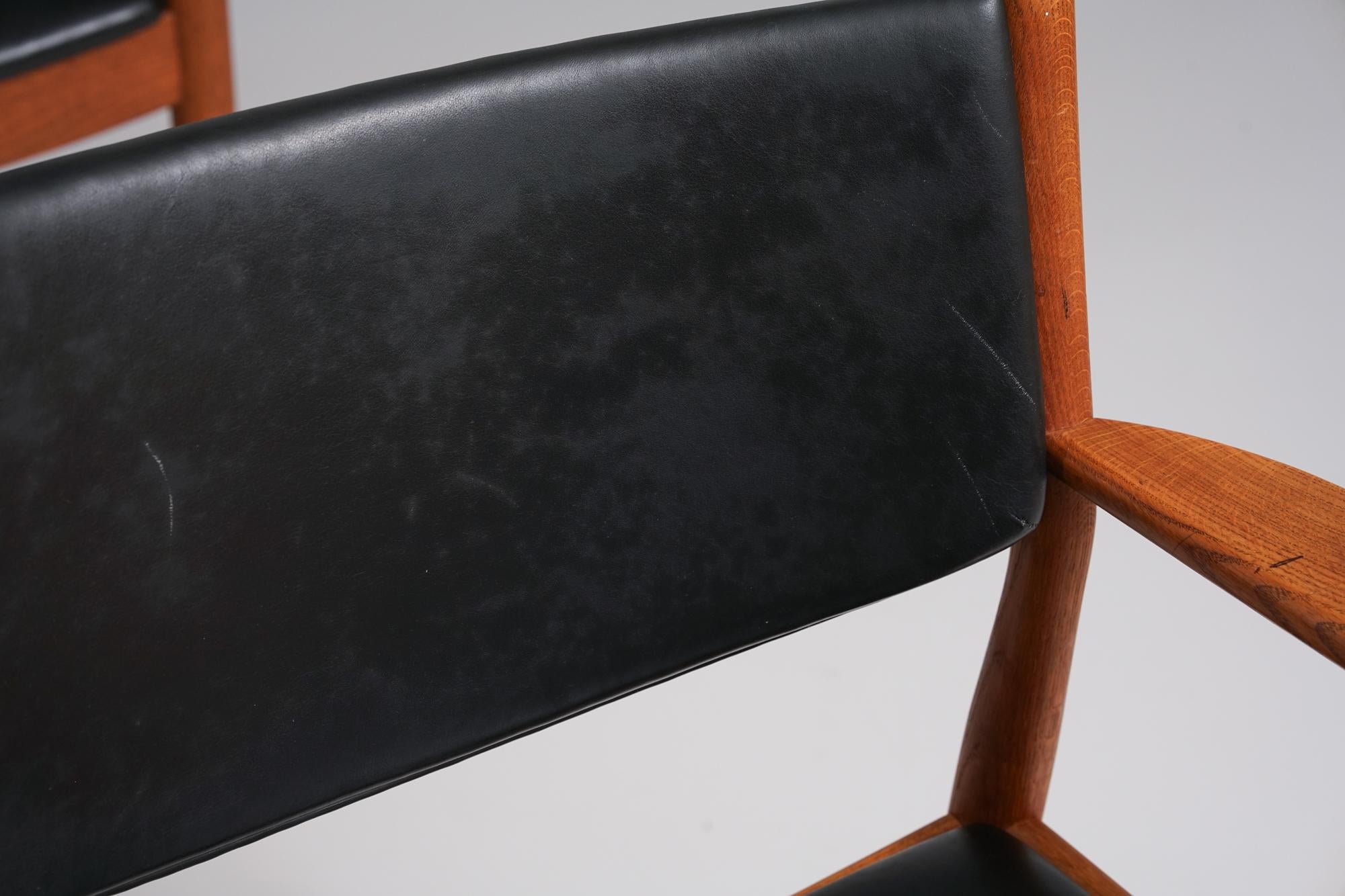 Metà XX secolo Sedie Model J62, Poul Volther, FDB Møbler, Danimarca, anni '60 in vendita