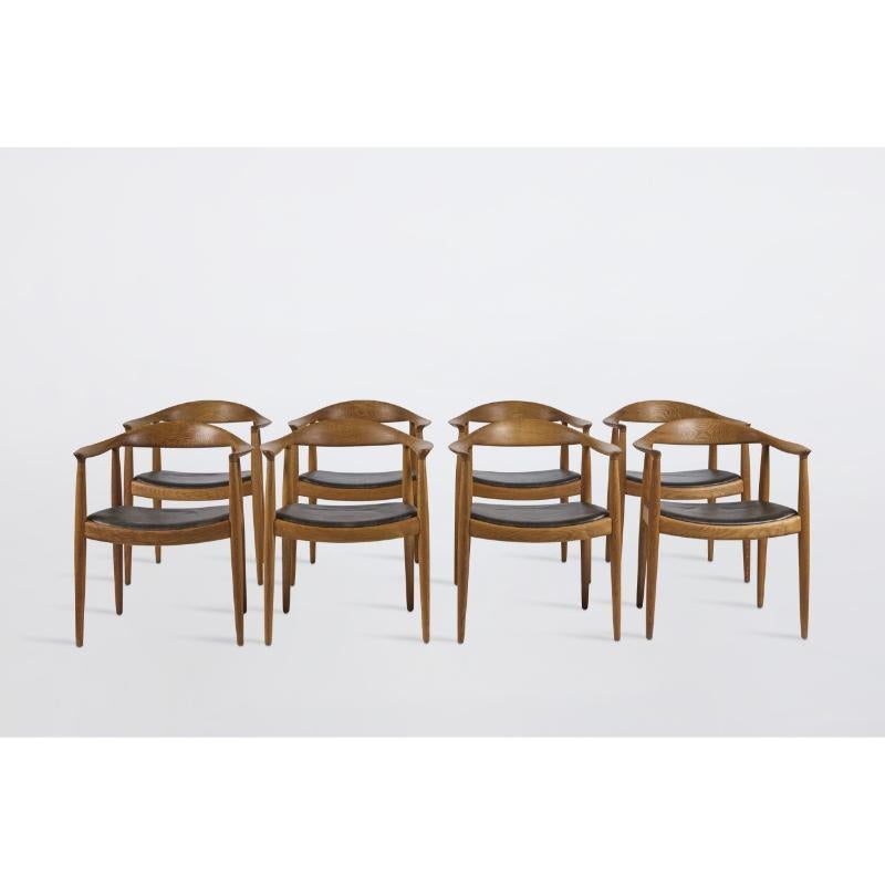 Modell JH051 von Hans Wegner, 8er-Set, Modell (Dänisch) im Angebot