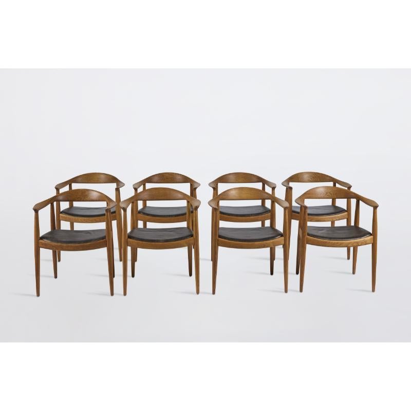 Modell JH051 von Hans Wegner, 8er-Set, Modell im Zustand „Hervorragend“ im Angebot in Studio City, CA