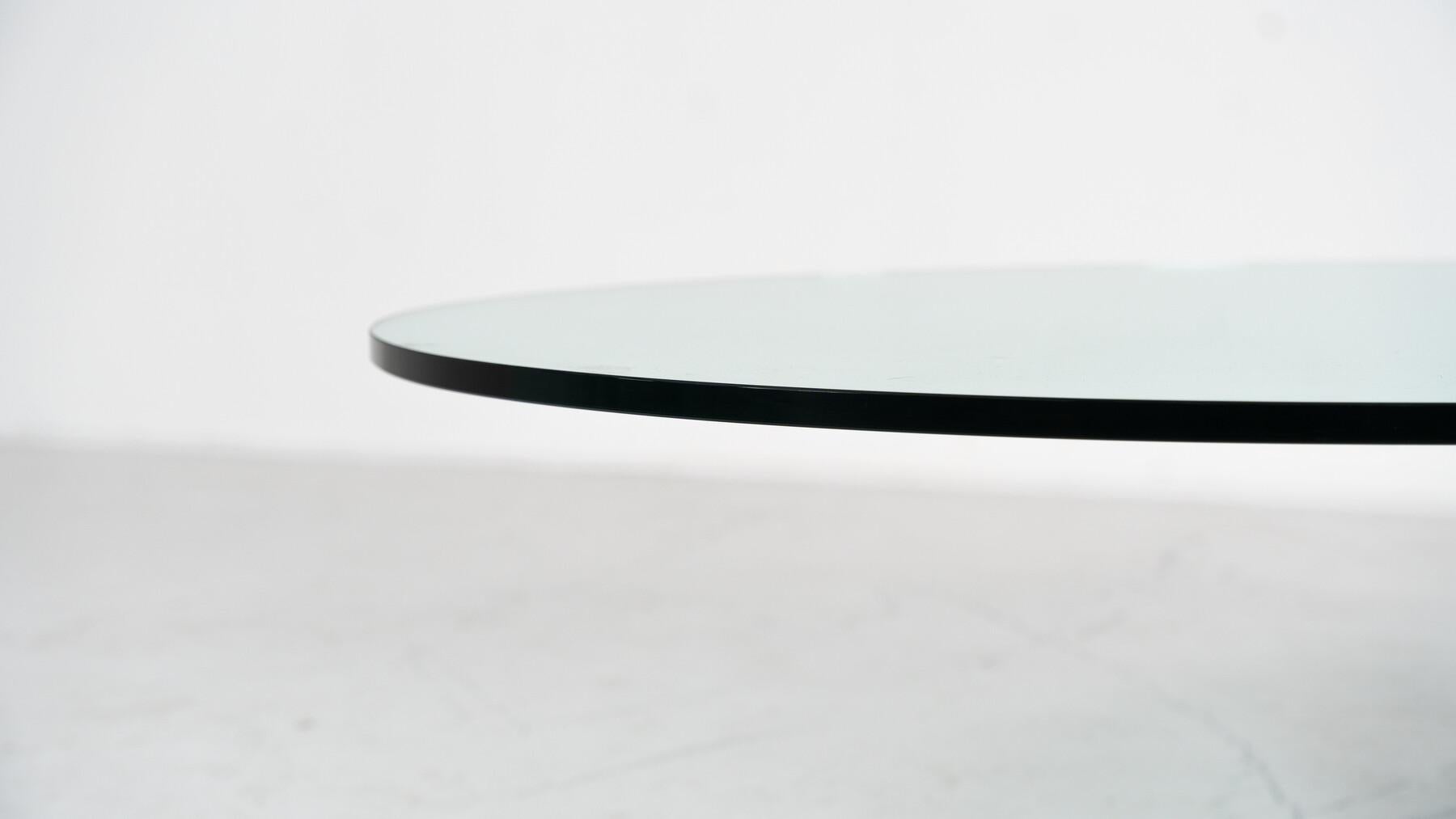 Table basse modèle K1000 en travertin et verre par Team Form en vente 11