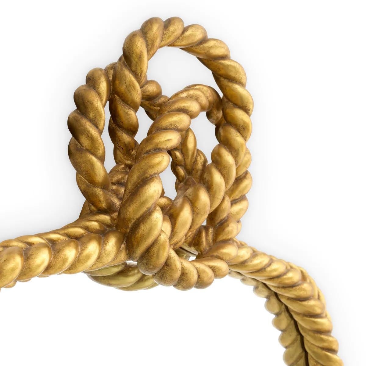 Dorato Specchio modello L, foglia d'oro invecchiato. in vendita