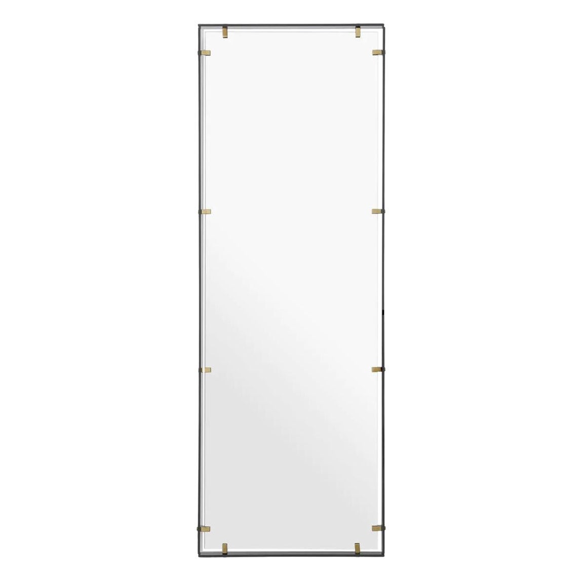 Model No. Mirror, Rauchglas und Messing antik.