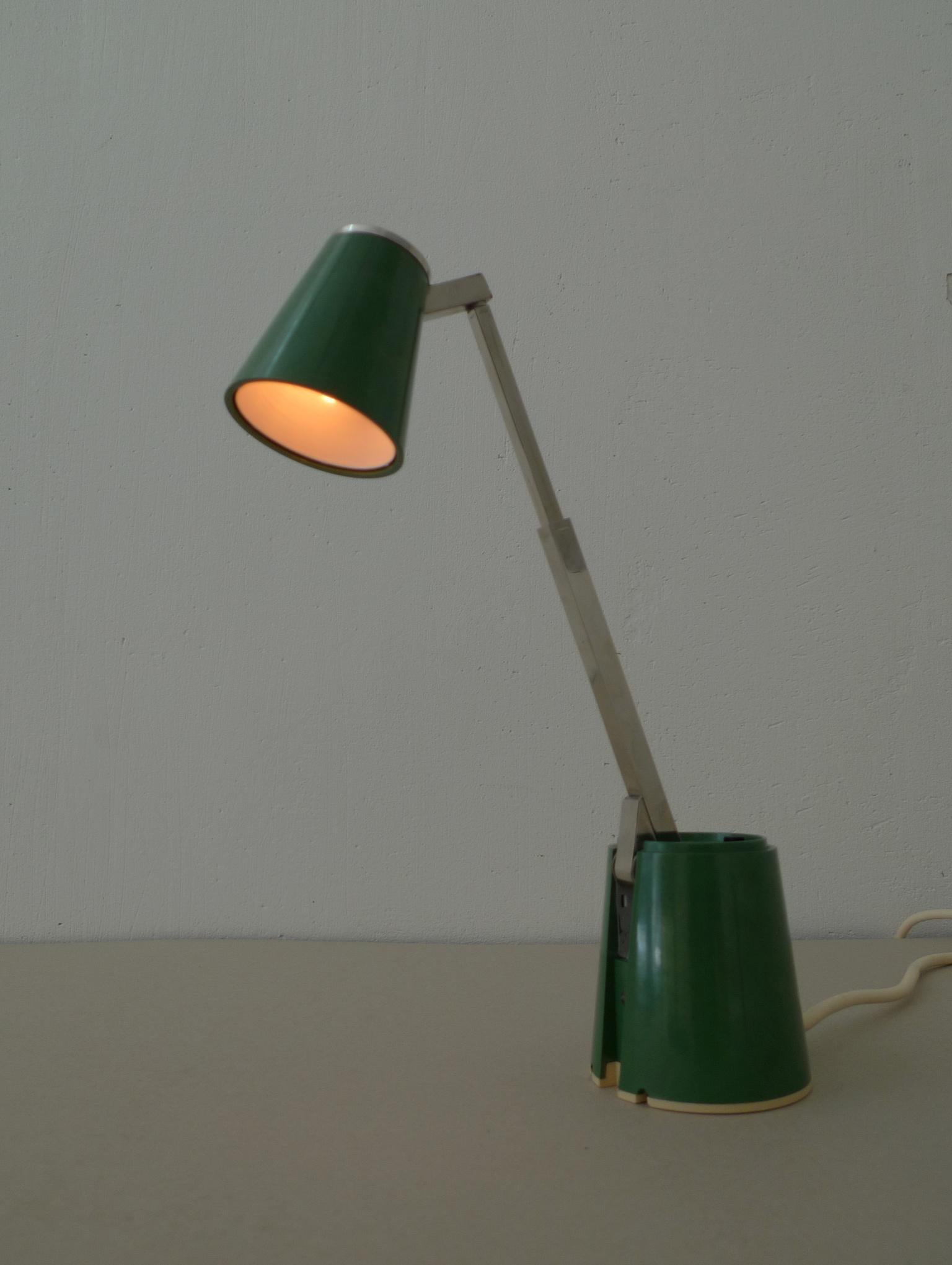 Model Lampette Green Table Lamp from Eichhoff, Germany, 1960s 4