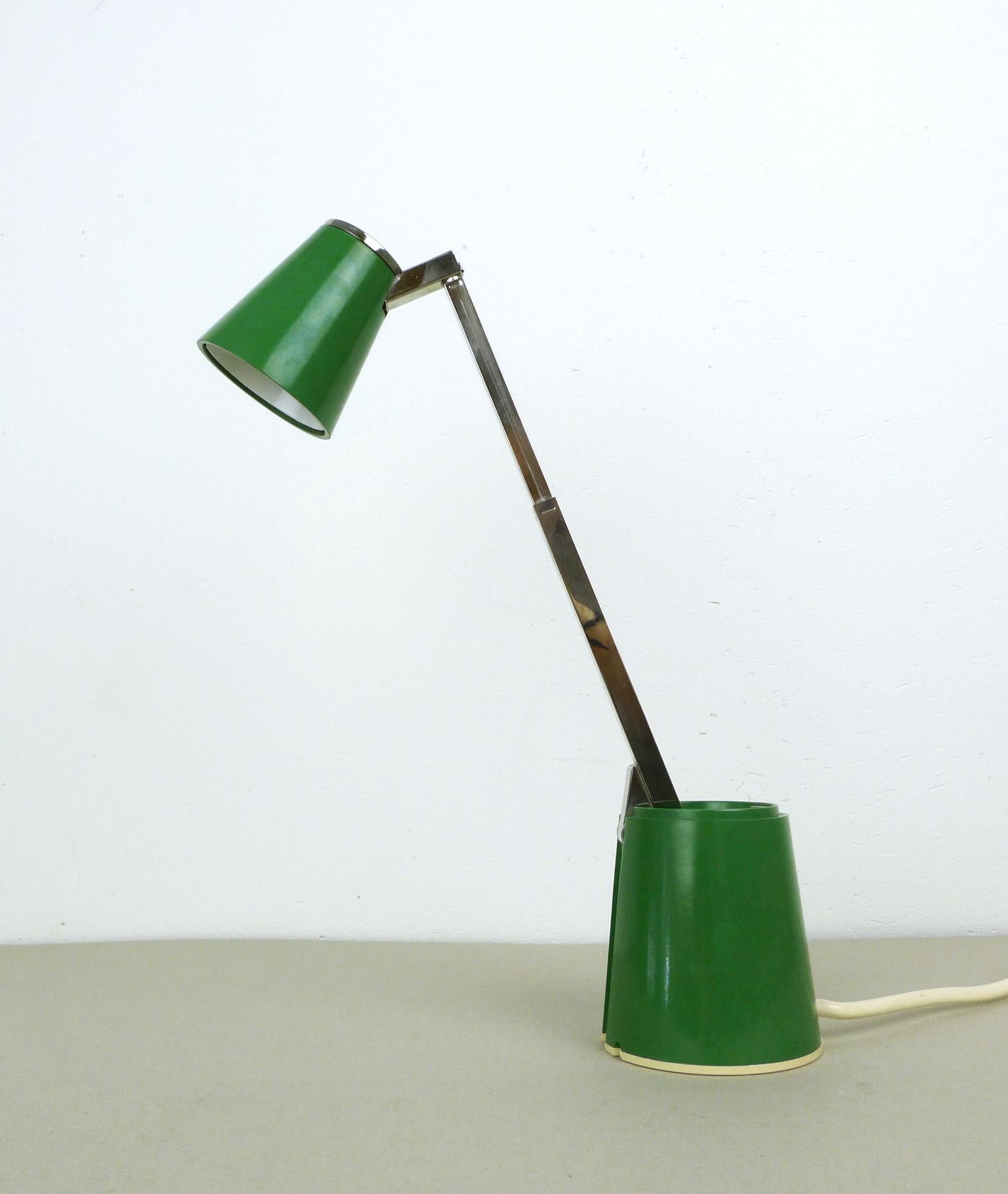 Model Lampette Green Table Lamp from Eichhoff, Germany, 1960s In Good Condition In Berlin, DE