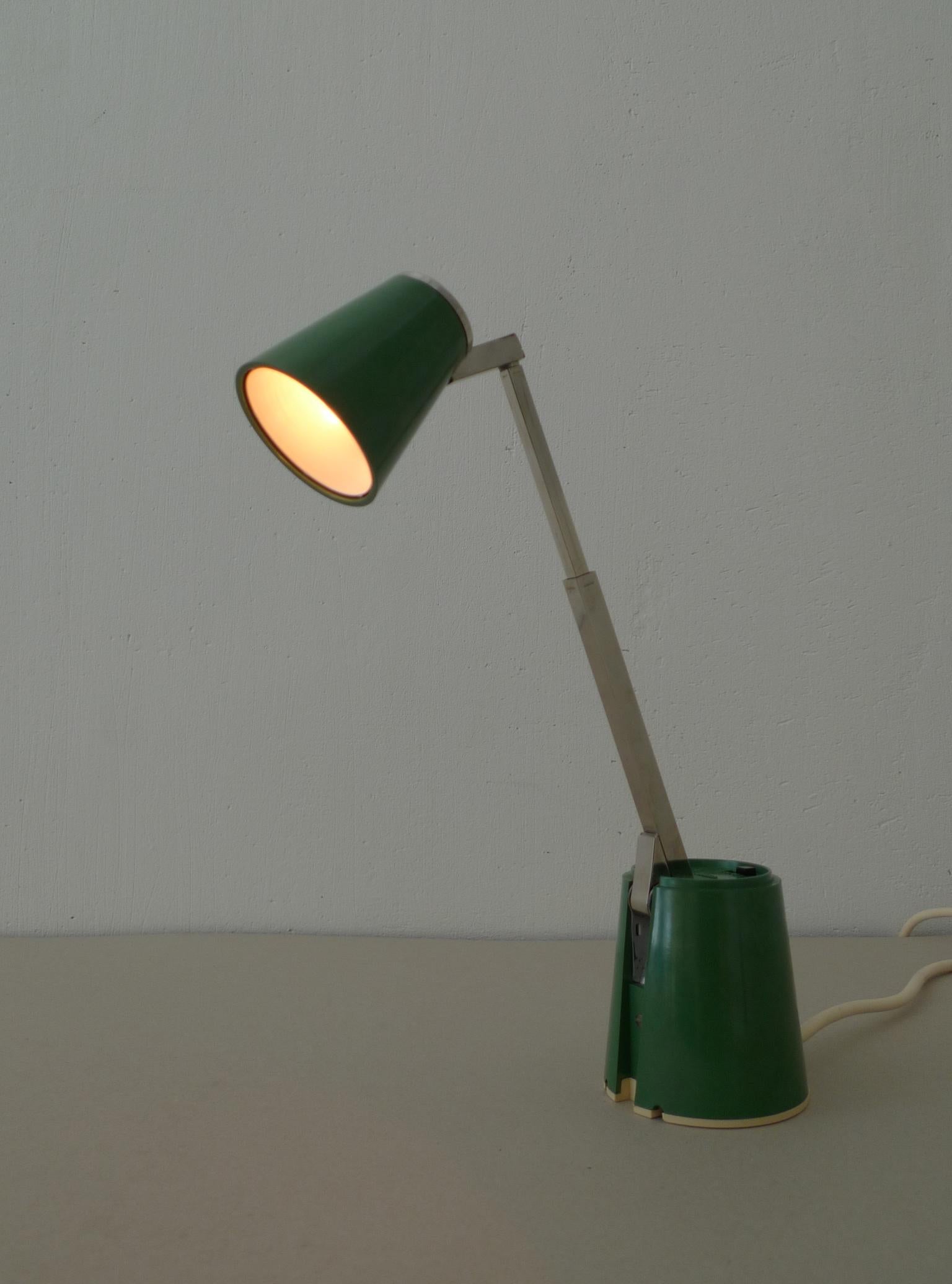 Model Lampette Green Table Lamp from Eichhoff, Germany, 1960s 3