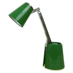 Vintage Model Lampette Green Table Lamp from Eichhoff, Germany, 1960s