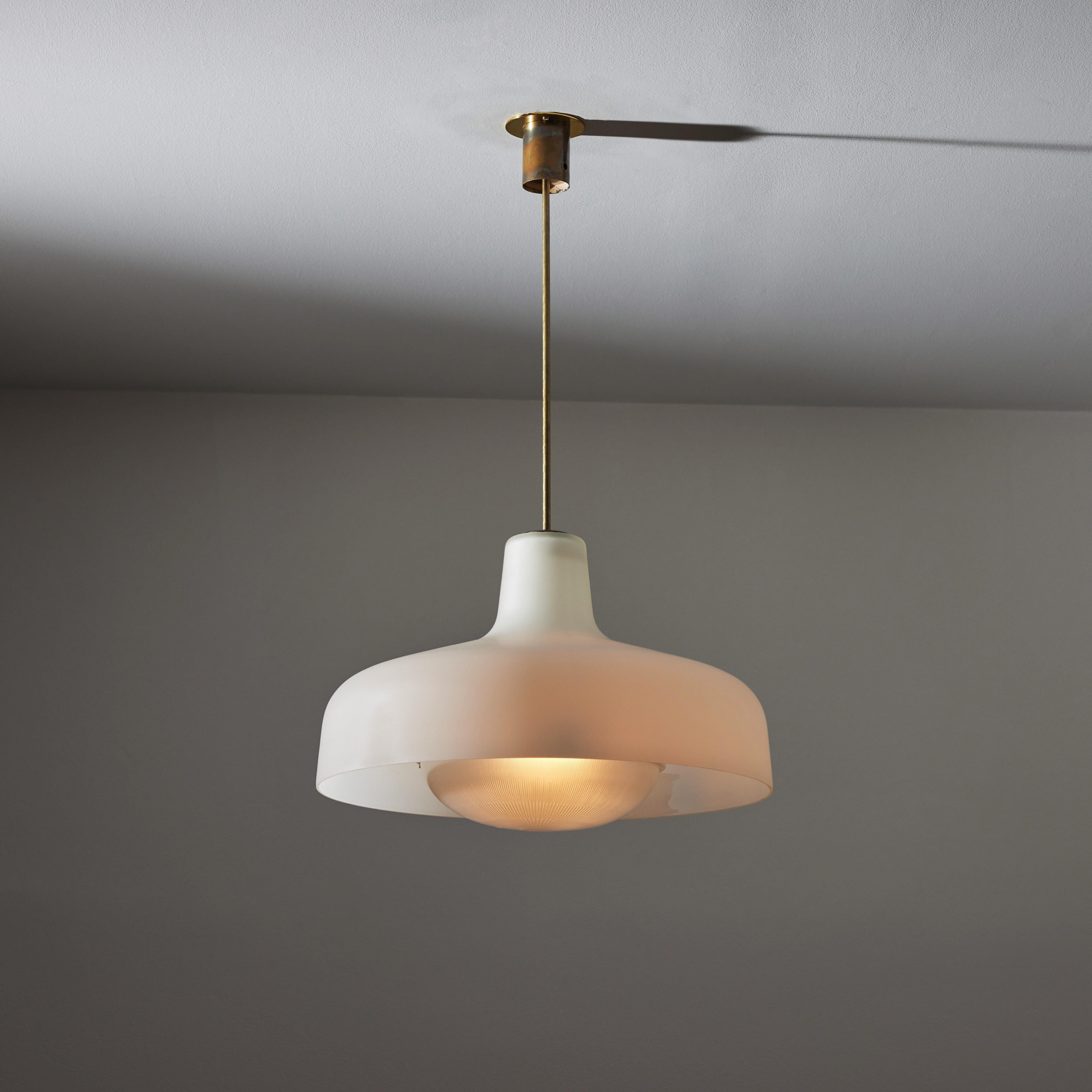 Patinated Model LS7 “Paolina” Ceiling Light by Ignazio Gardella for Azucena