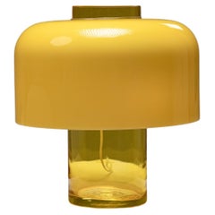 Model LT226 Yellow “Mushroom” Table Lamp by Carlo Nason for Mazzega