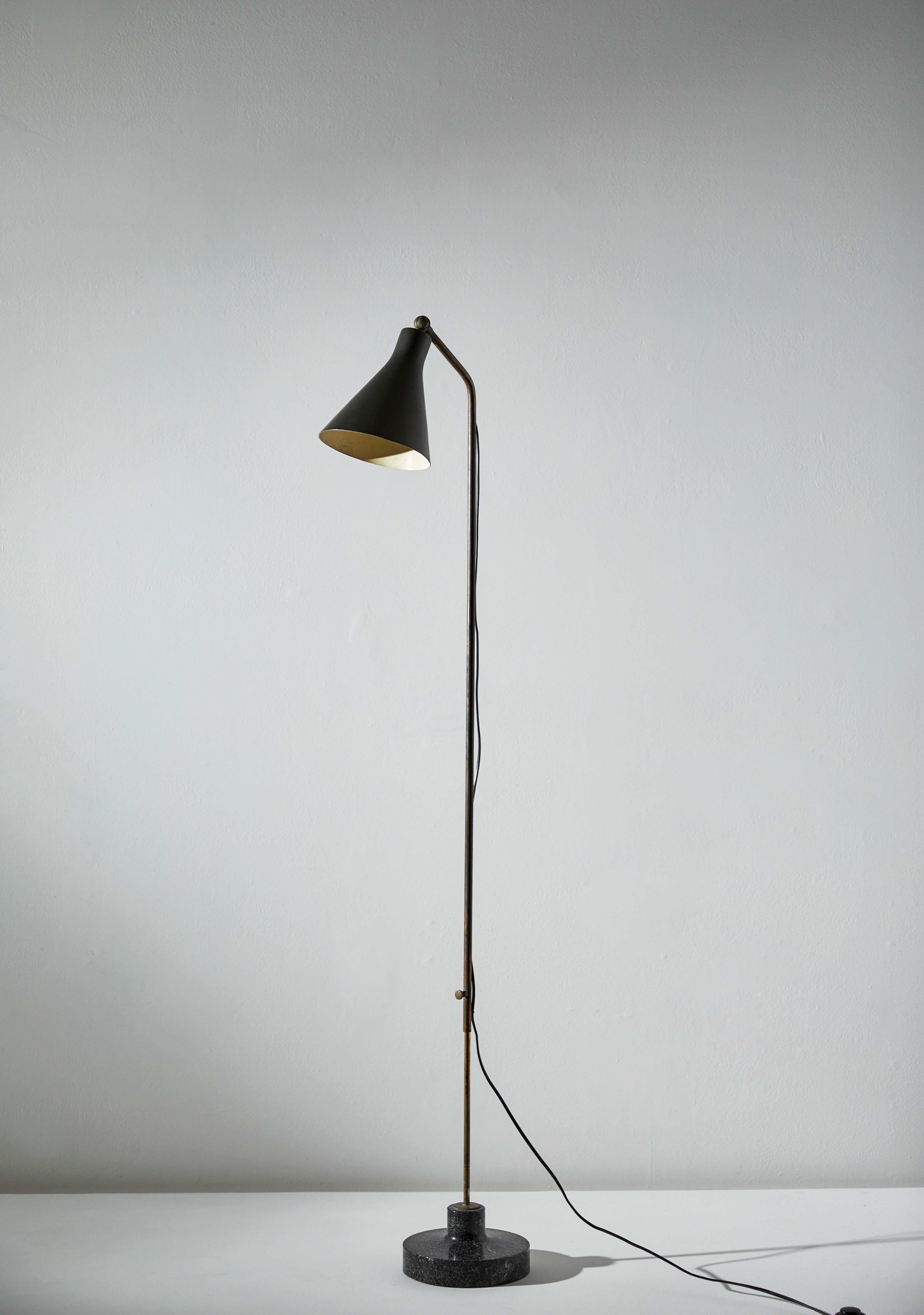 Model Lte3 Alzabile Floor Lamp by Ignazio Gardella for Azucena In Good Condition In Los Angeles, CA