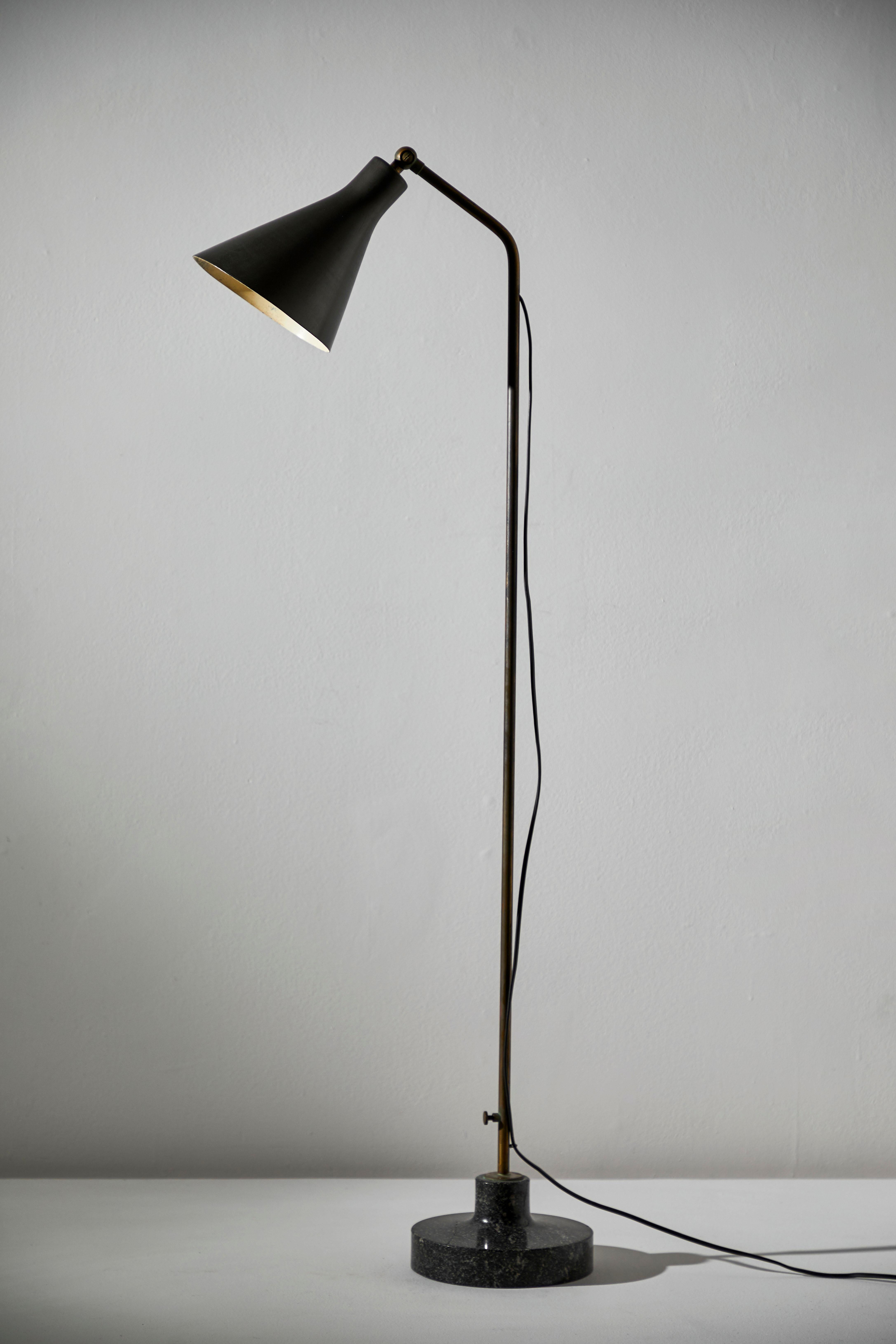 Brass Model Lte3 Alzabile Floor Lamp by Ignazio Gardella for Azucena