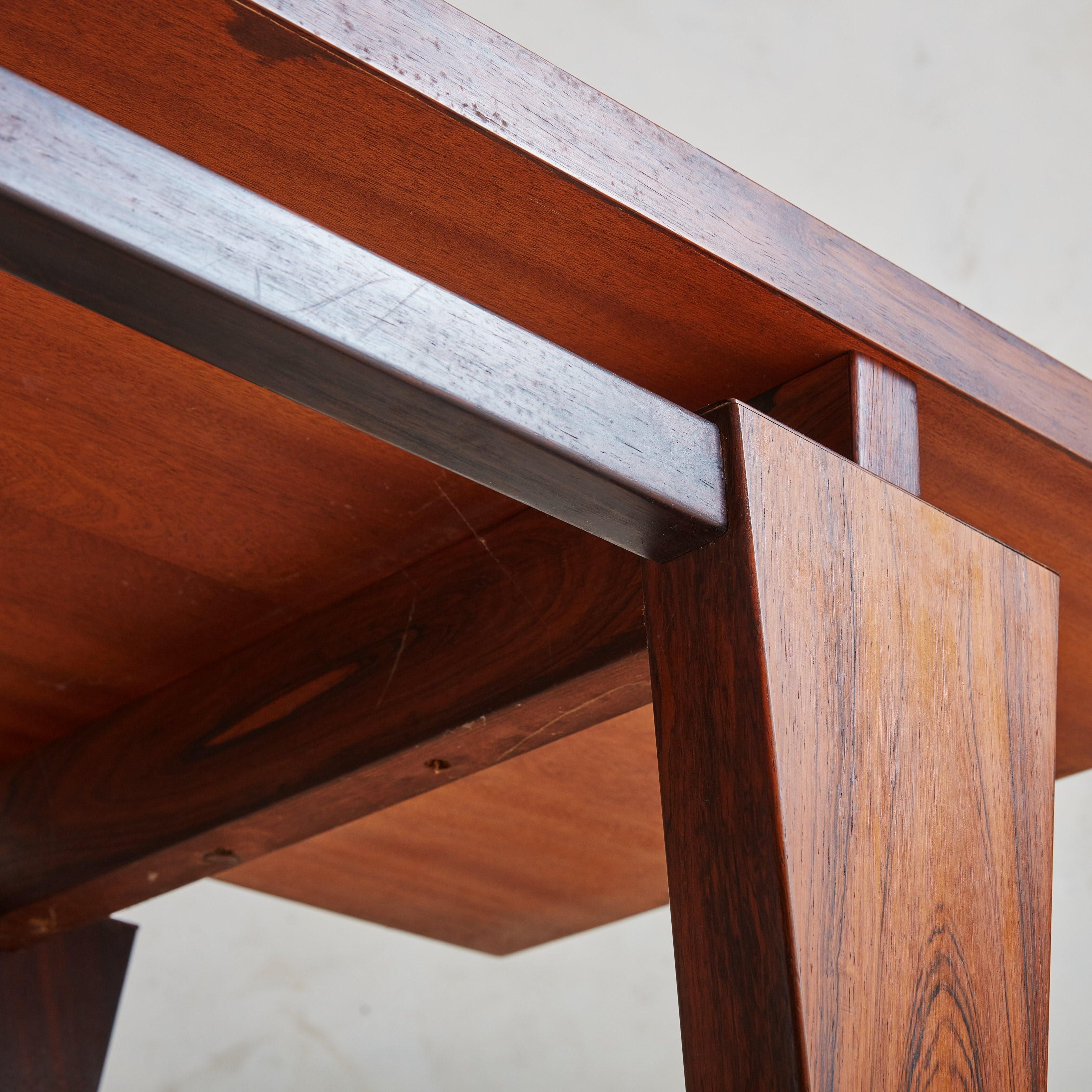 Model ML 115’ Rosewood Coffee Table Attributed to Illum Wikkelsø 1